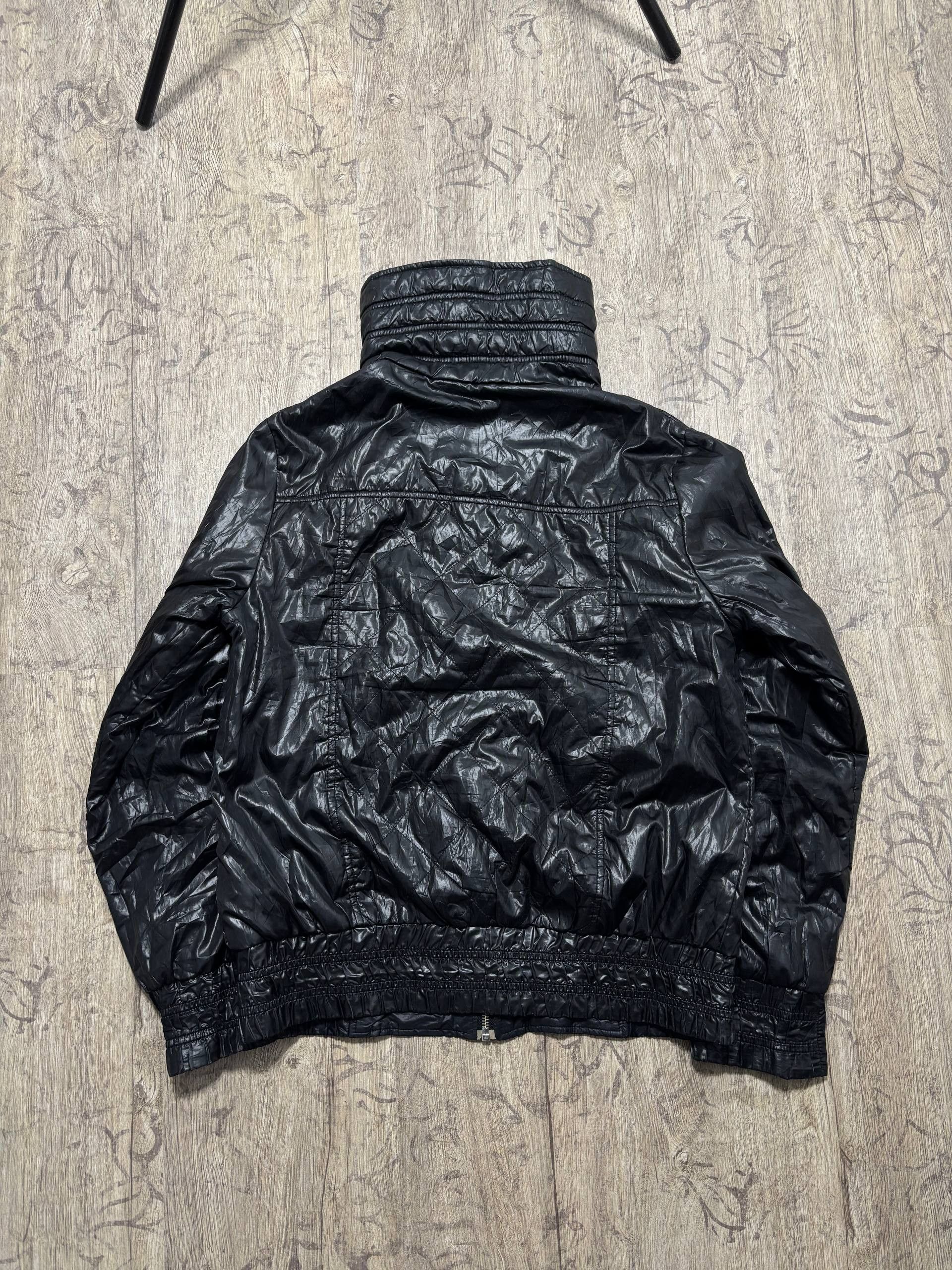 Japanese Brand CAP-C Utility Black Shiny Nylon Cropped Puffer Jacket M Size US S / EU 44-46 / 1 - 8 Thumbnail