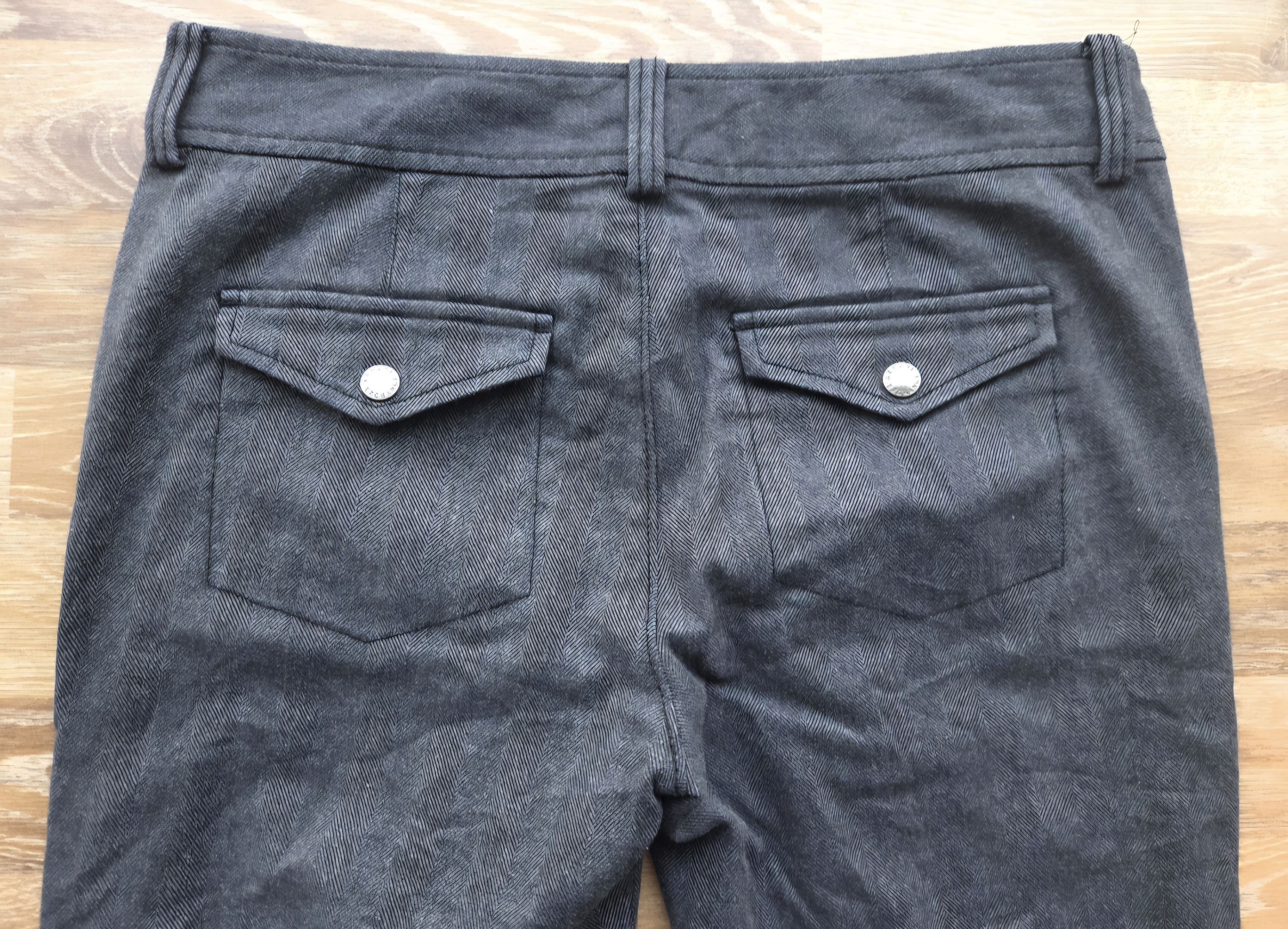 Armani Exchange Vintage Armani Exchange AX Multi Zipper Pockets Biker Pants Size 31" - 7 Thumbnail