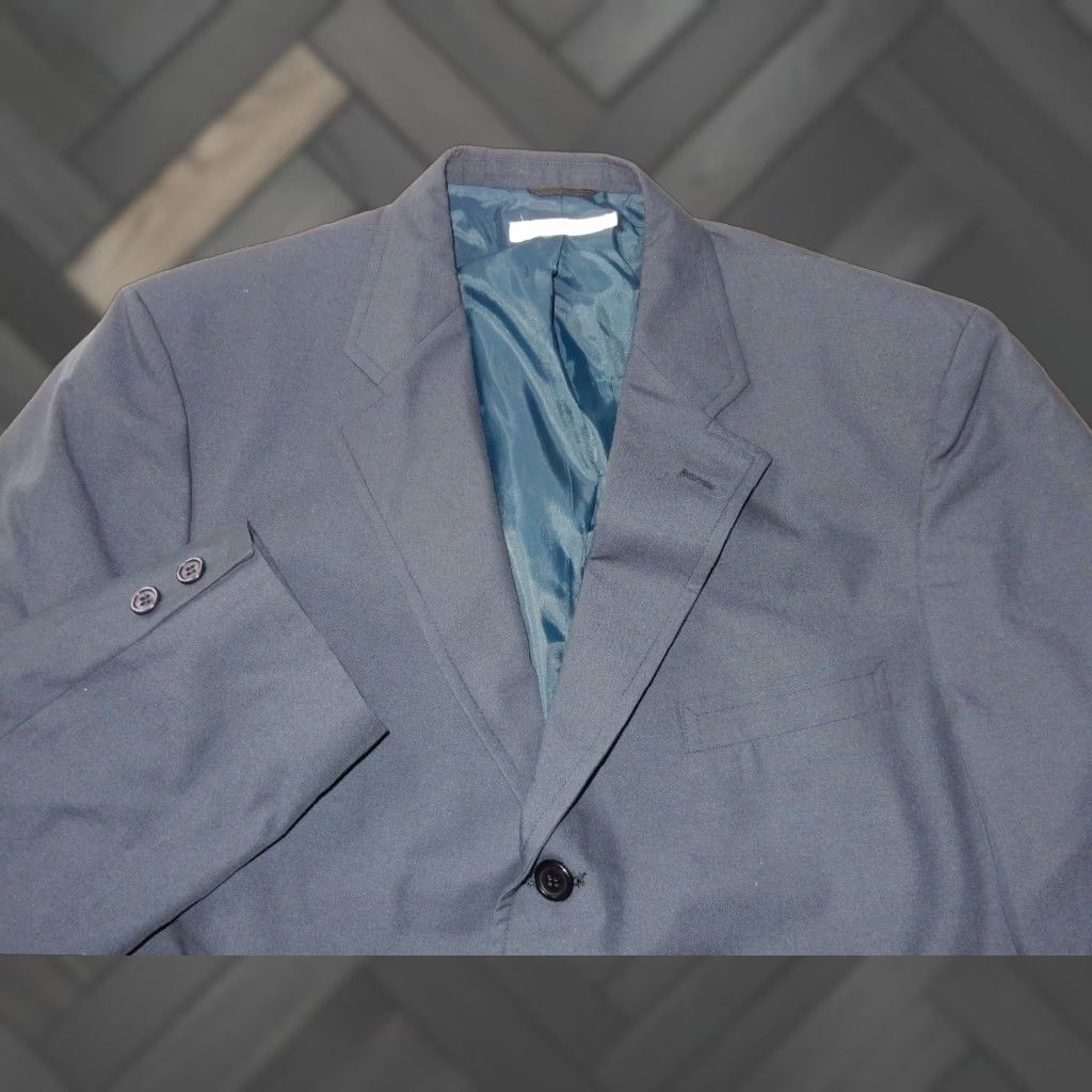 Brooks Brothers VTG Brooks Brothers Blazer Sport Coat Jacket Men 45L Wool Blue 3 Button Single Vent 3 Buttons Blazer Mens Jacket 40? Size 48R - 1 Thumbnail