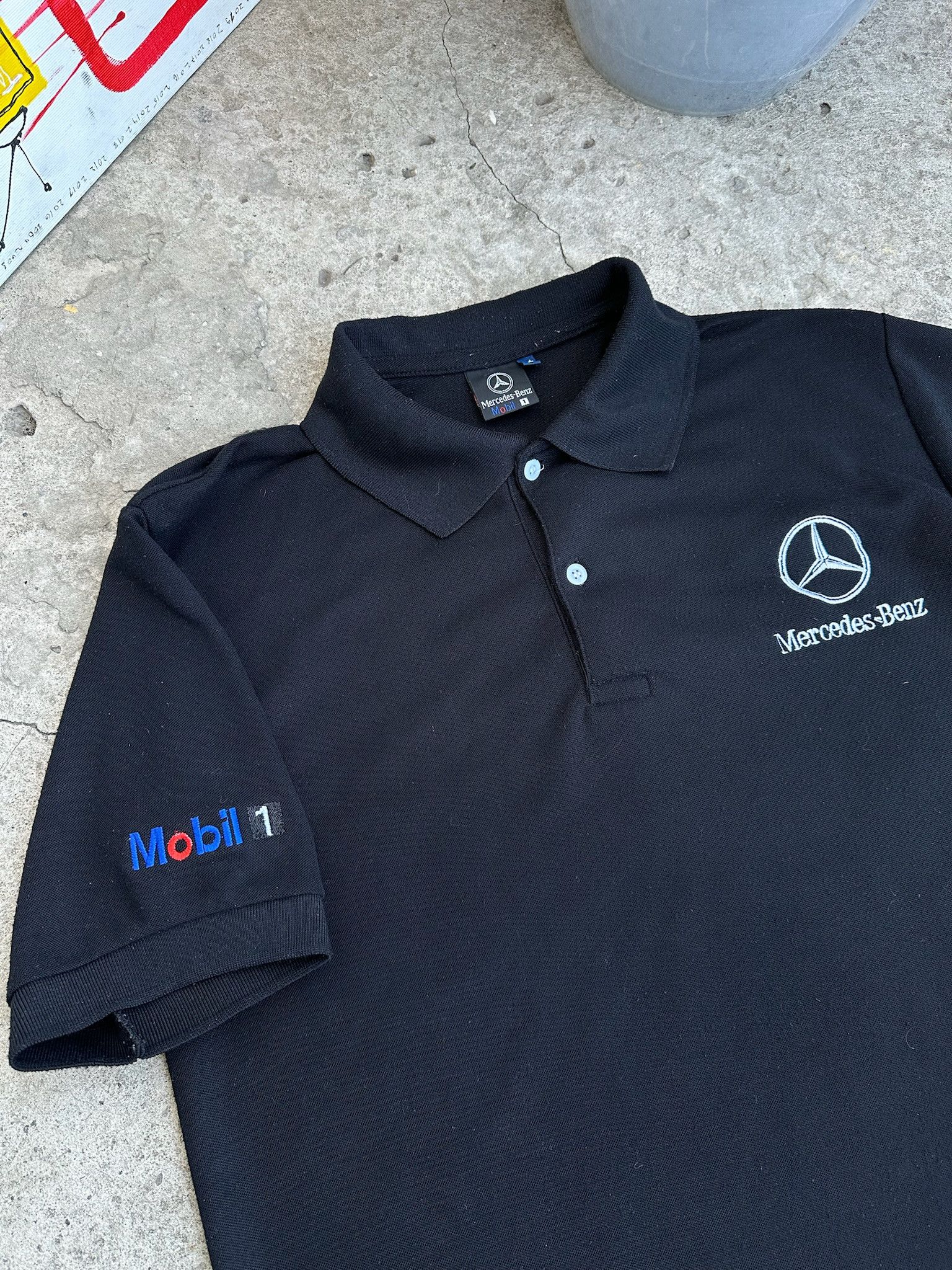 Mercedes-Benz 1990s MERCEDES BENZ POLO TSHIRT Size US L / EU 52-54 / 3 - 2 Thumbnail