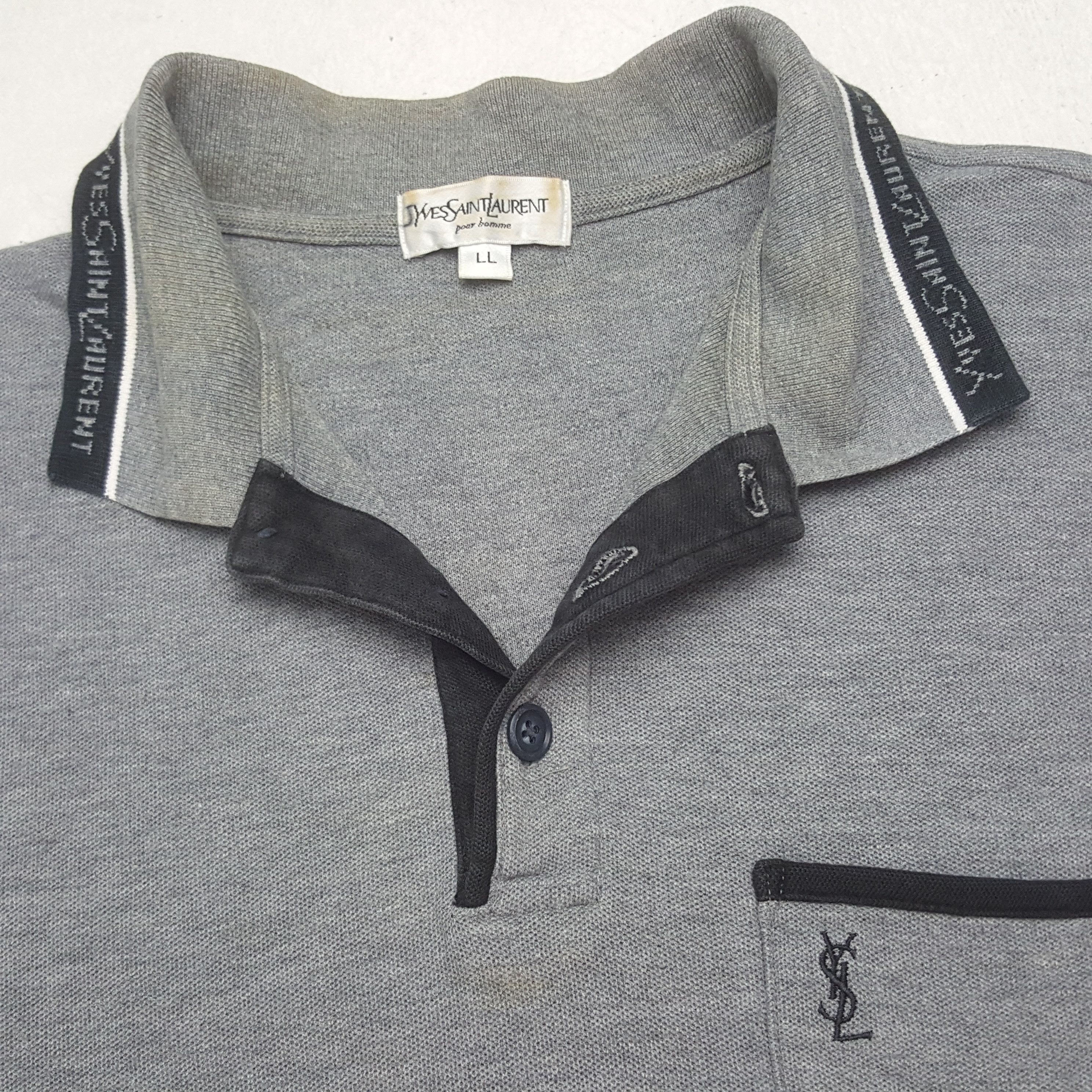 Yves Saint Laurent Vintage Yves Saint Laurent Designer Brand YSL Polos Size US L / EU 52-54 / 3 - 4 Thumbnail