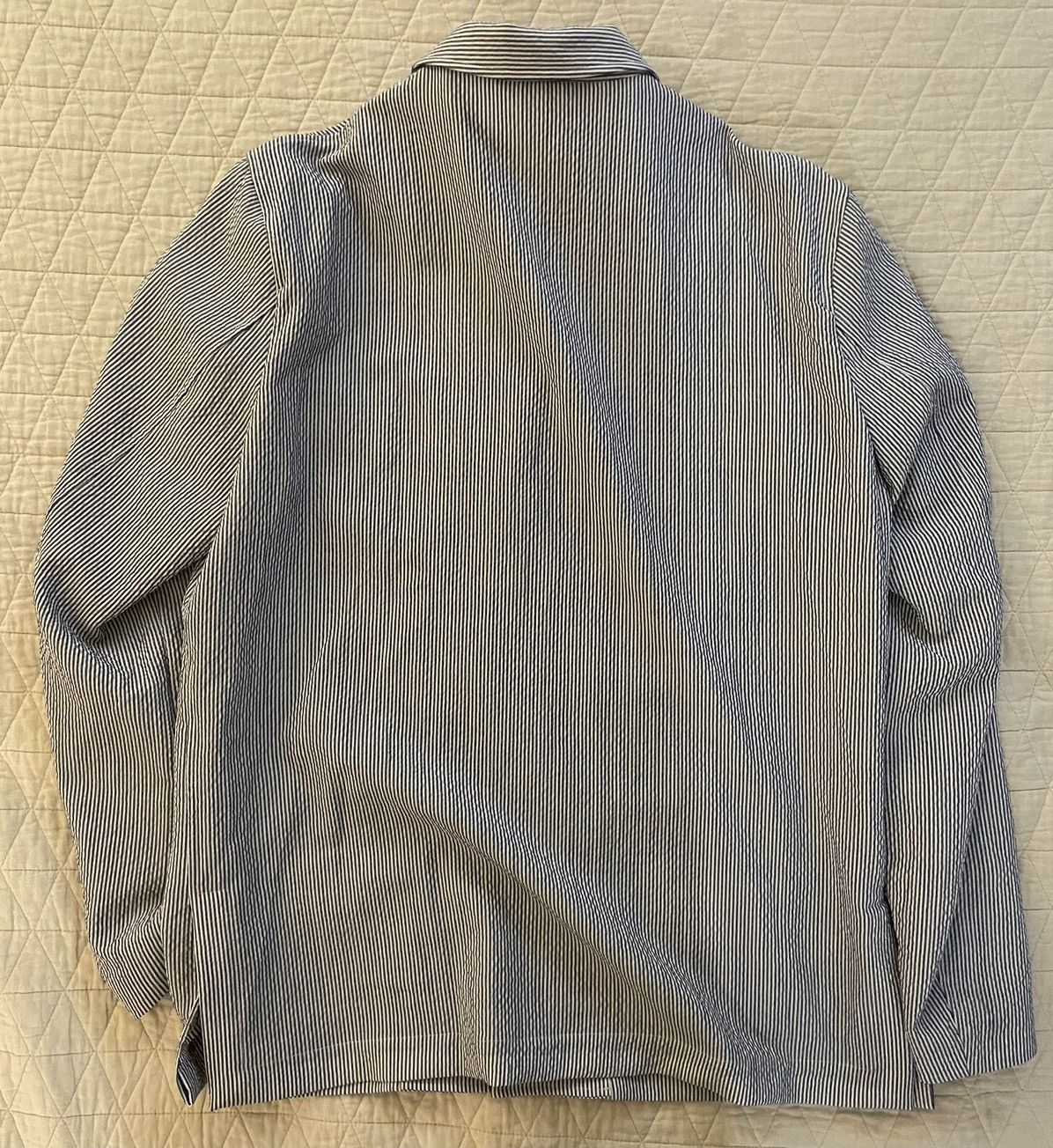 Maurizio Baldassari Soft Wool Seersucker Shacket / Jacket Size 46R - 6 Thumbnail