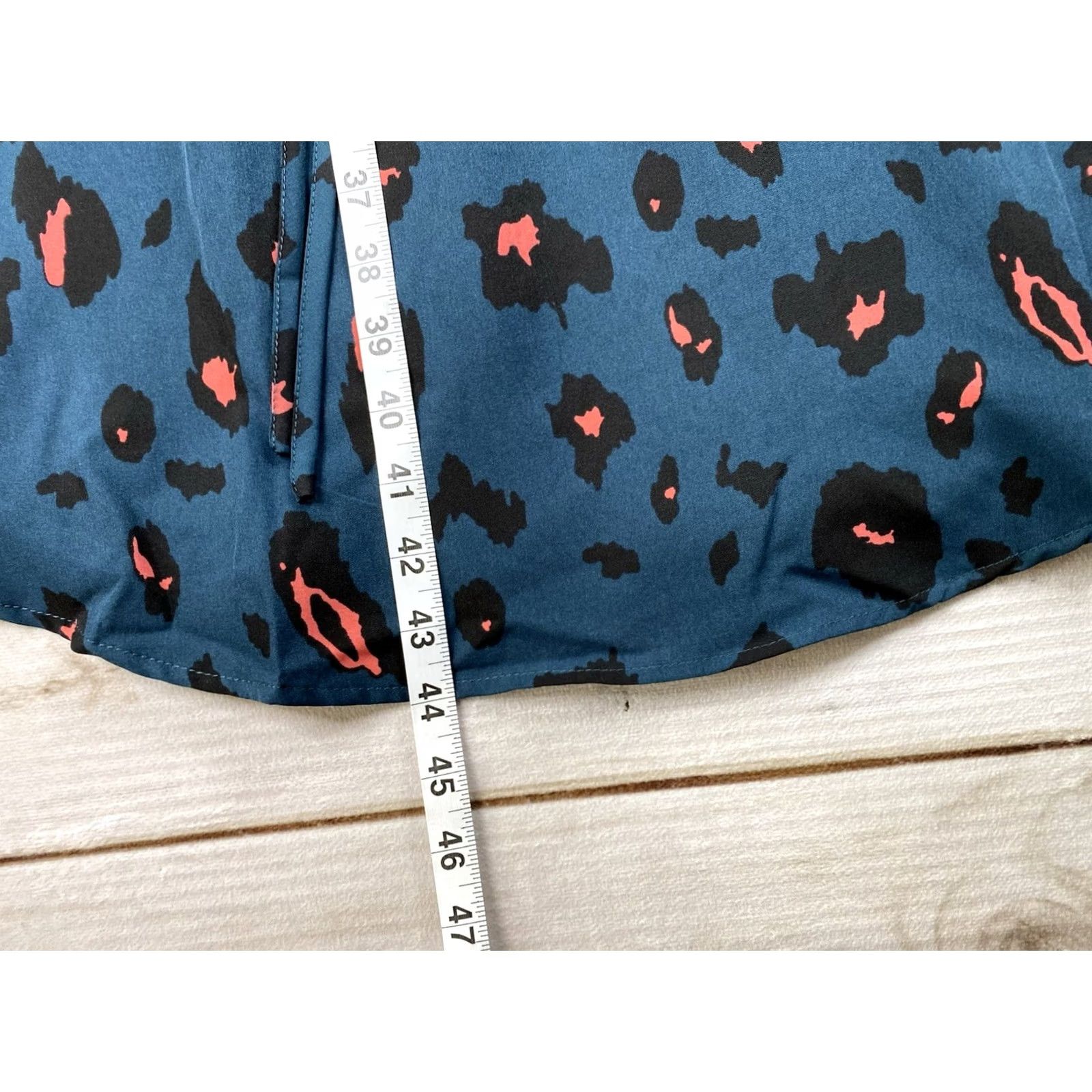 Shein SheIn Dress Women 4XL Blue Animal Print Sleeveless V-Neck Chiffon Midi Casual Formal Party/Cocktail Sleeveless Dress 4XL Womens Size XXL / US 16-18 / IT 52-54 - 7 Thumbnail