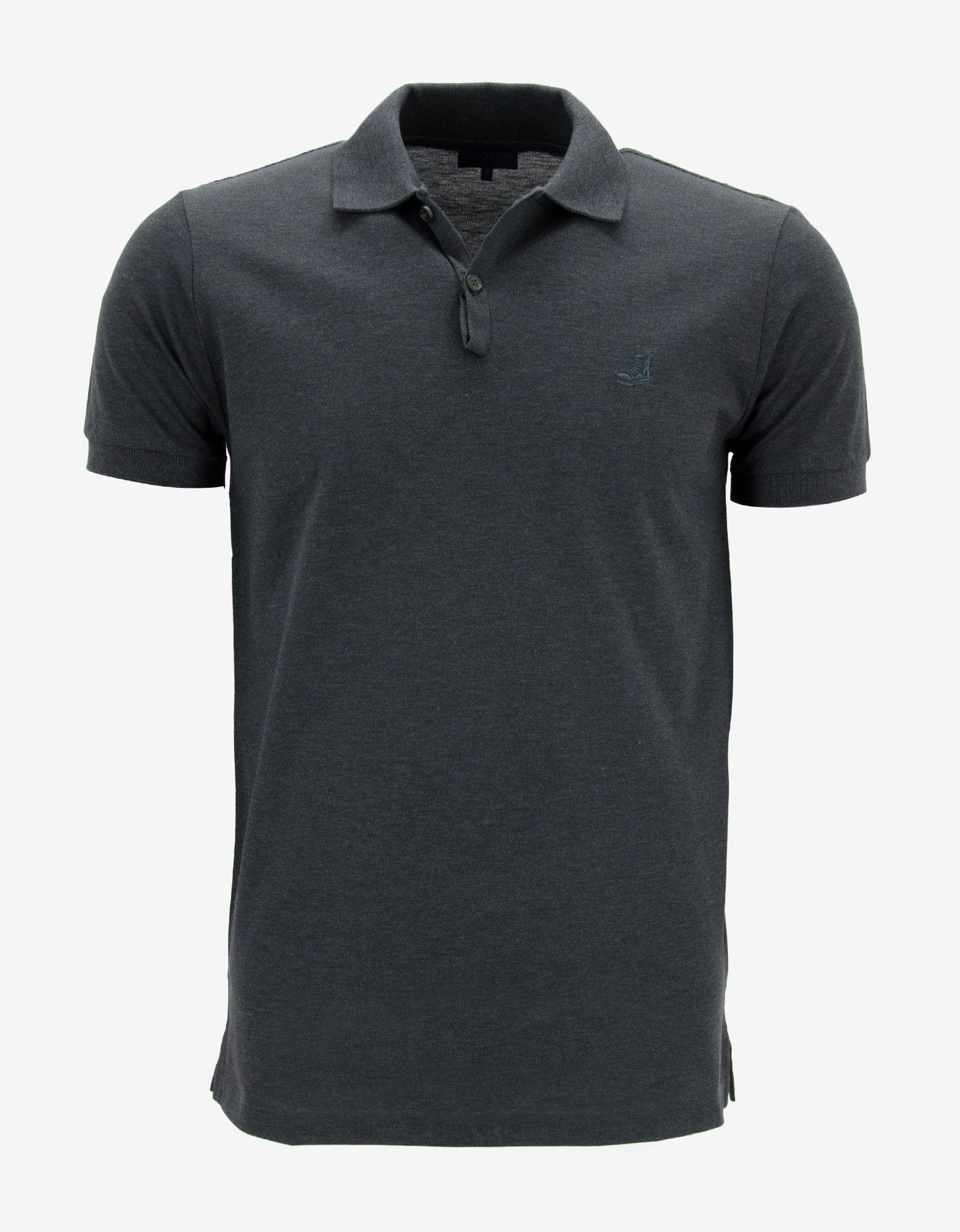 image of Lanvin Dark Grey Polo T-Shirt With Trainer Emblem, Men's (Size Small)
