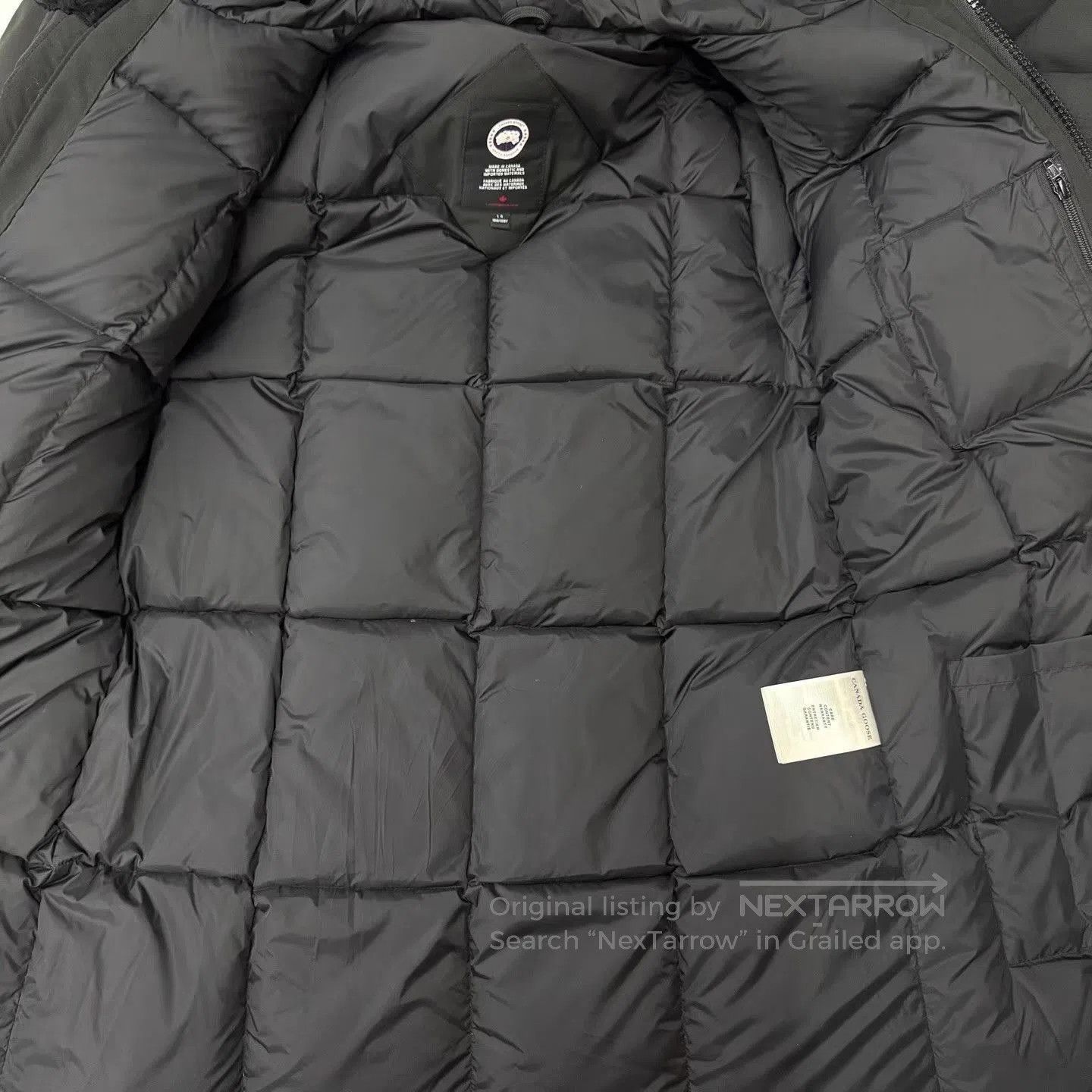 Canada Goose Black Heavy Winter Coat with Fur Trimmed Hood . Size US L / EU 52-54 / 3 - 4 Thumbnail