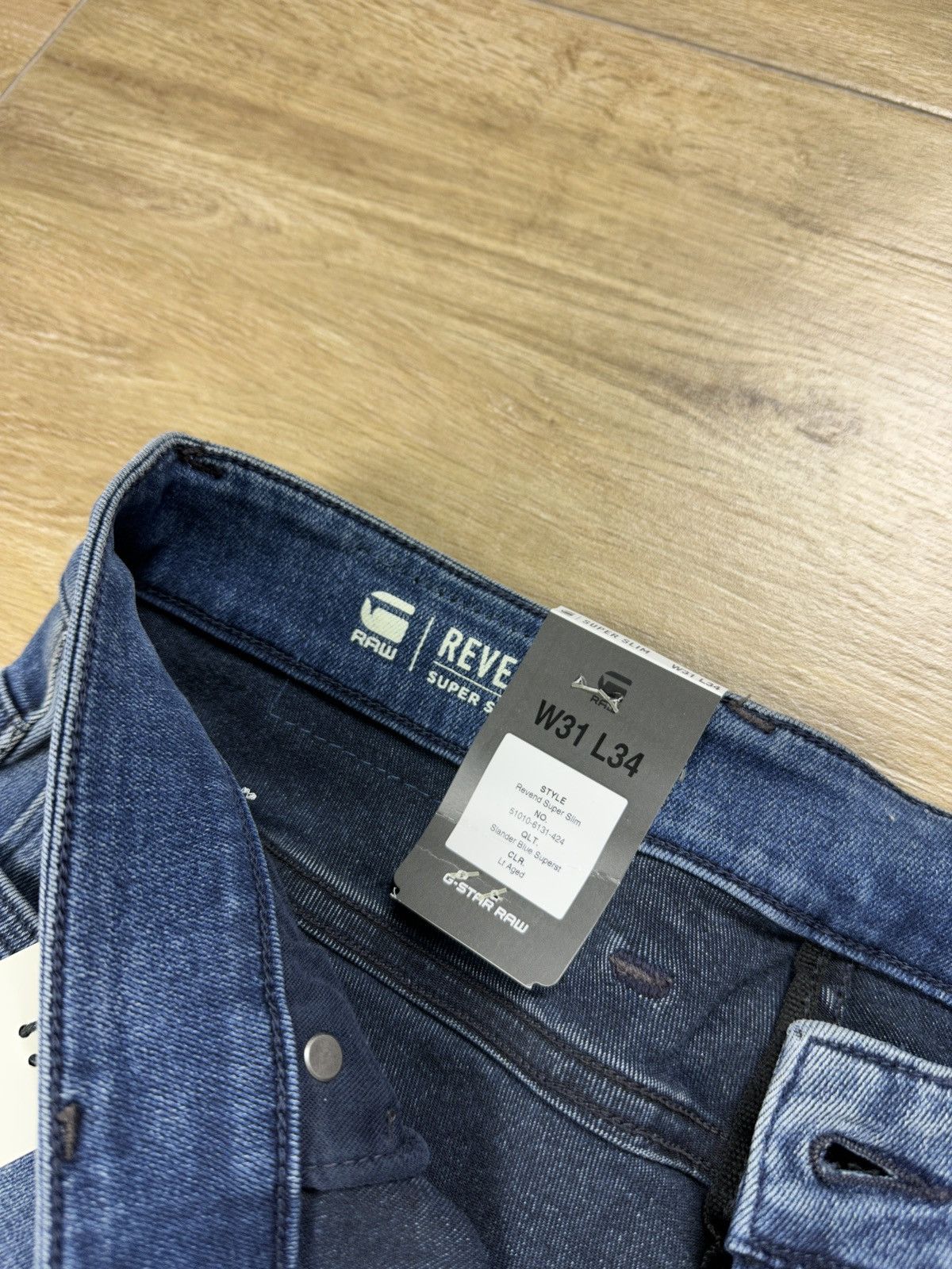 G-Star NEW🏷️ G-Star Raw Revend Super Slim Stretch Denim Jeans Size US 31 - 6 Thumbnail