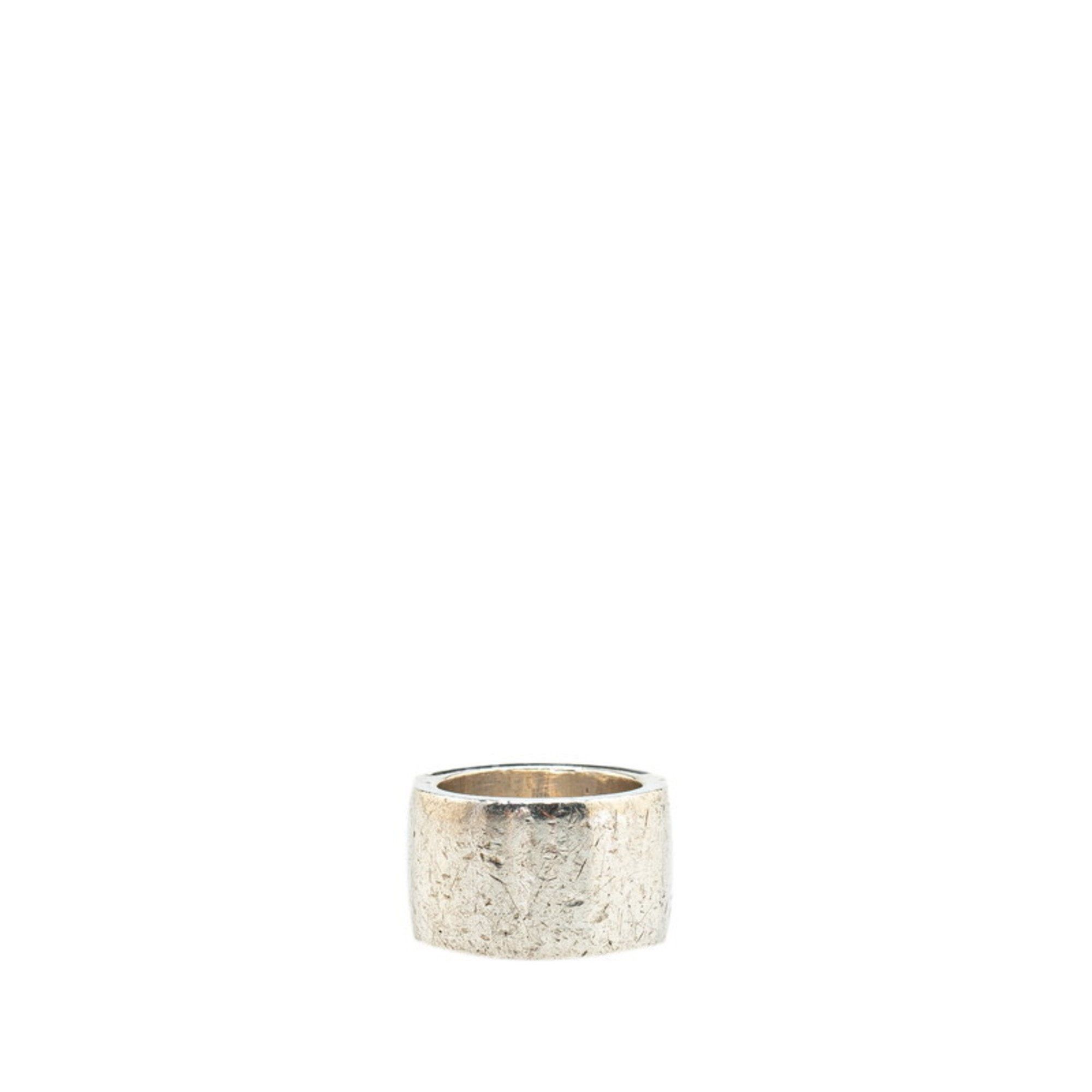 Gucci Ring SV925 Silver Rubber Women's GUCCI