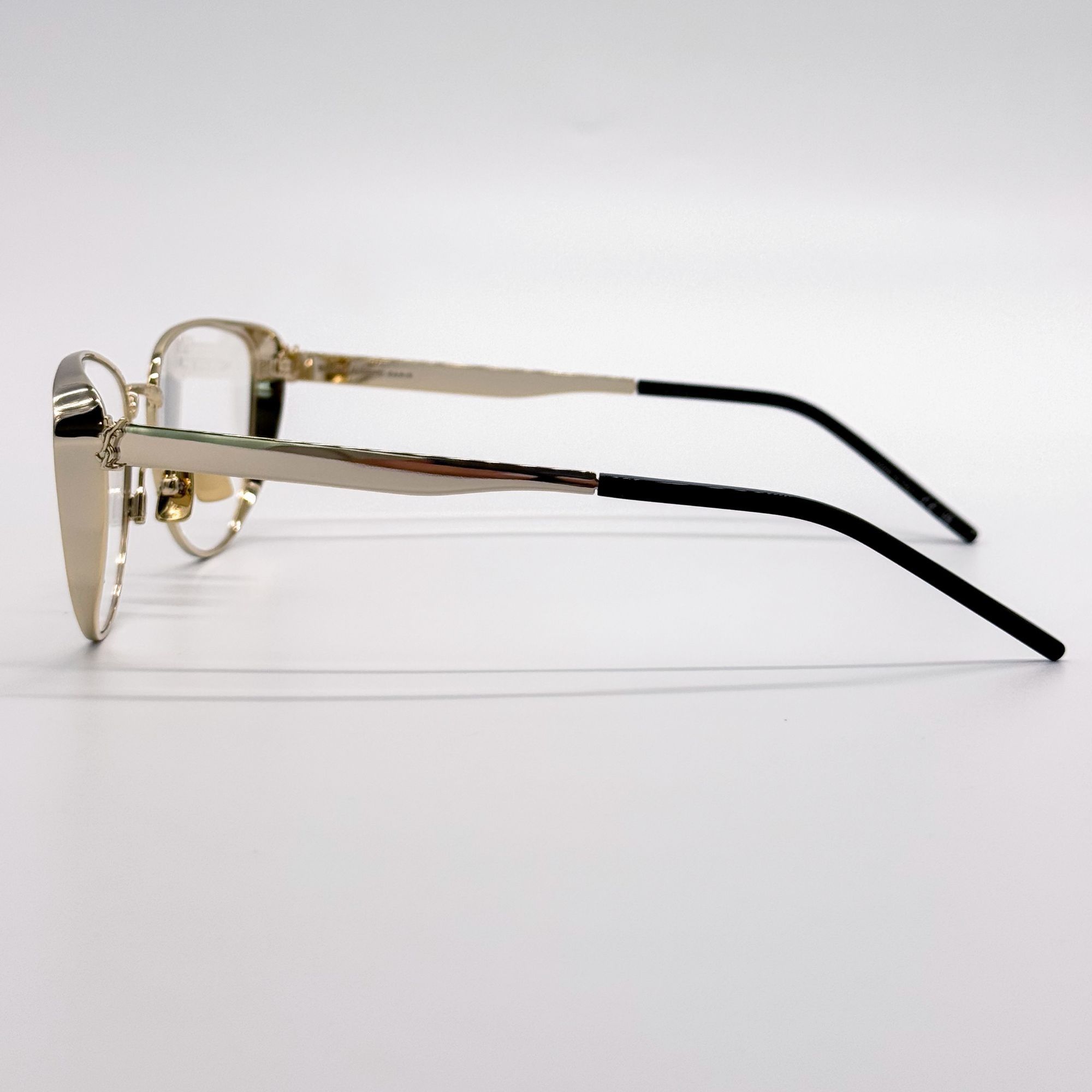 Saint Laurent Paris NEW SAINT LAURENT EYEGLASSES SLM92 004 WOMEN CAT EYE GOLD EY Size ONE SIZE - 7 Thumbnail