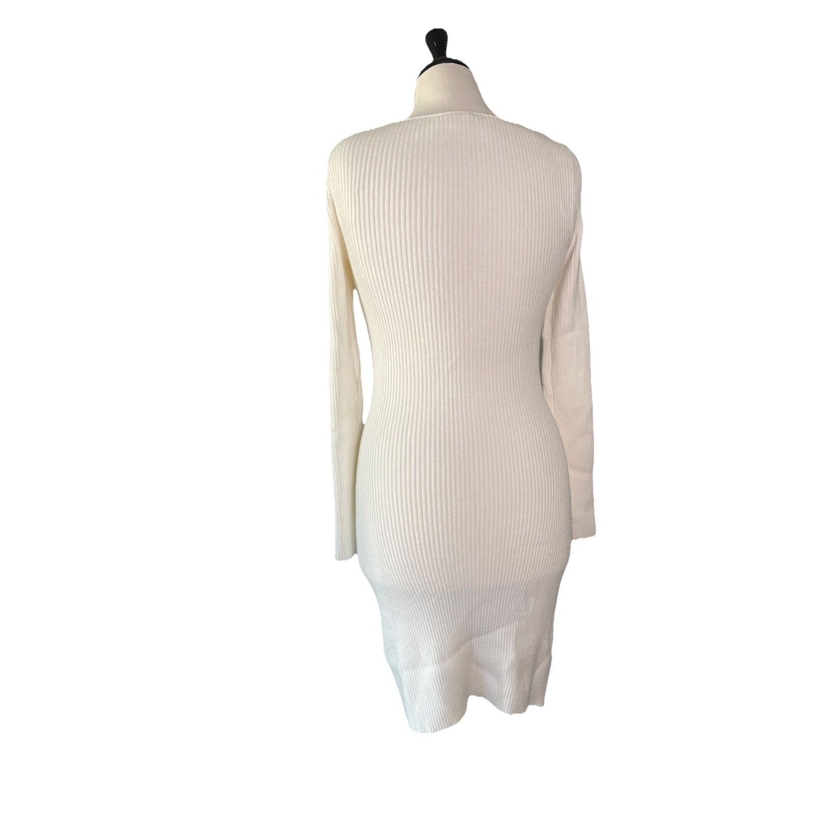 beige dress hm A & H.M Beige Button Front Collared Midi Dress main image 0