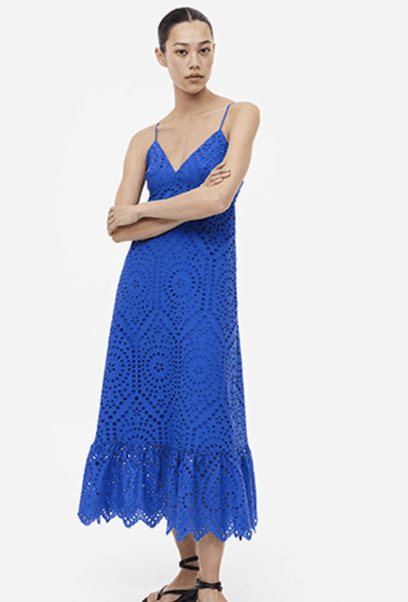 H&M H&M Klänning med broderi anglaise Dress Size XS / US 0-2 / IT 36-38 - 1 Thumbnail