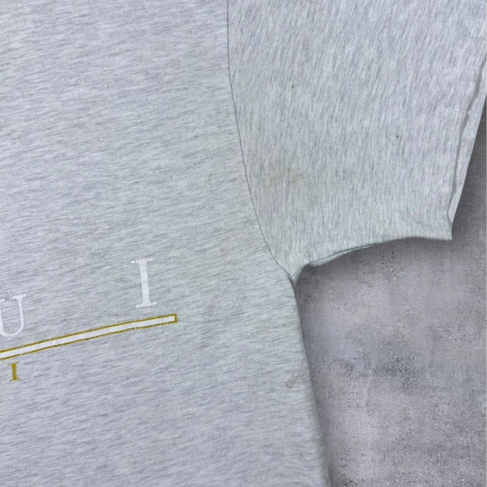 Vintage Vintage Maui Hawaii USA Tourist Spellout Graphic Grey Single Stitch T-Shirt Large Size US L / EU 52-54 / 3 - 5 Thumbnail
