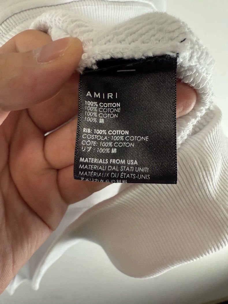 Amiri Amiri logo white hoodie Size US M / EU 48-50 / 2 - 5 Thumbnail