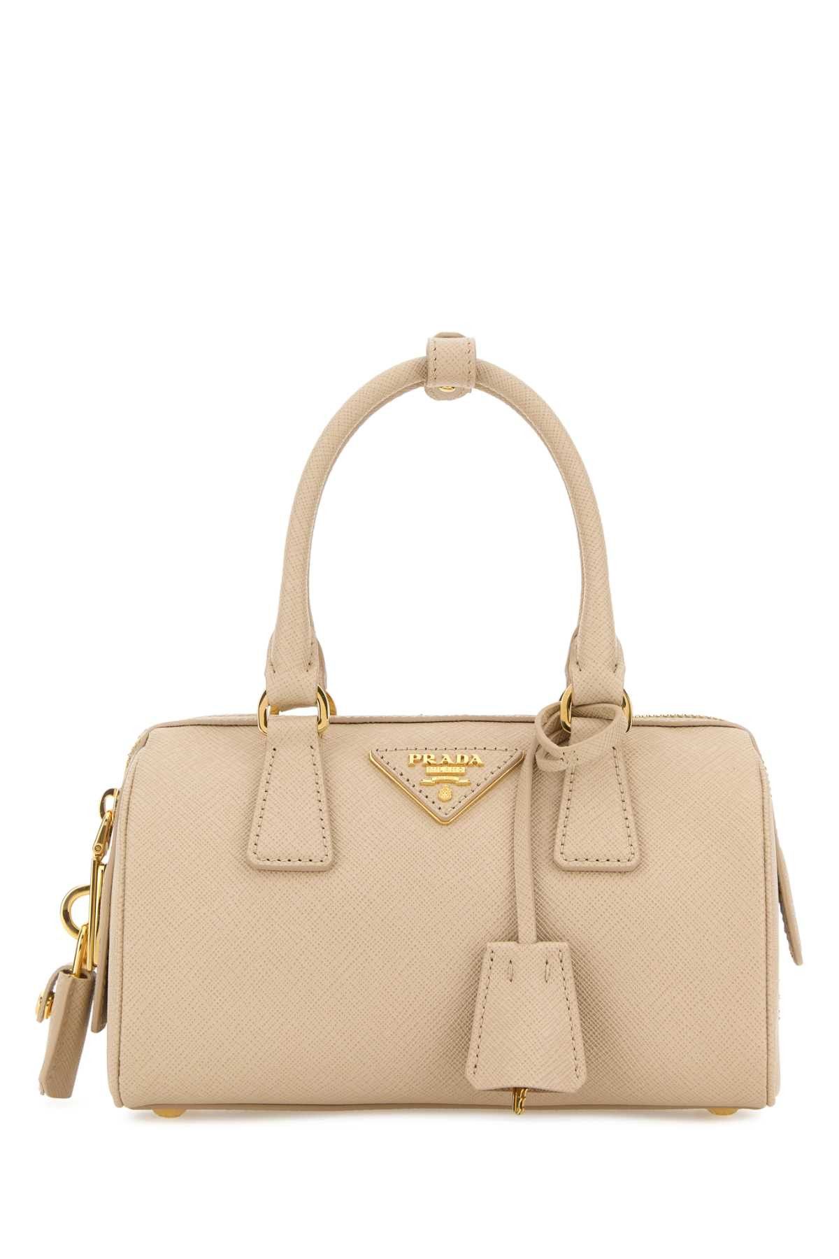 Prada Sand Leather Handbag Size ONE SIZE - 1 Thumbnail