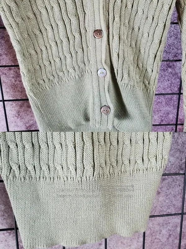 Burberry Burberry Women's Knitted Short Cardigan in Light Green. Size M / US 6-8 / IT 42-44 - 8 Thumbnail