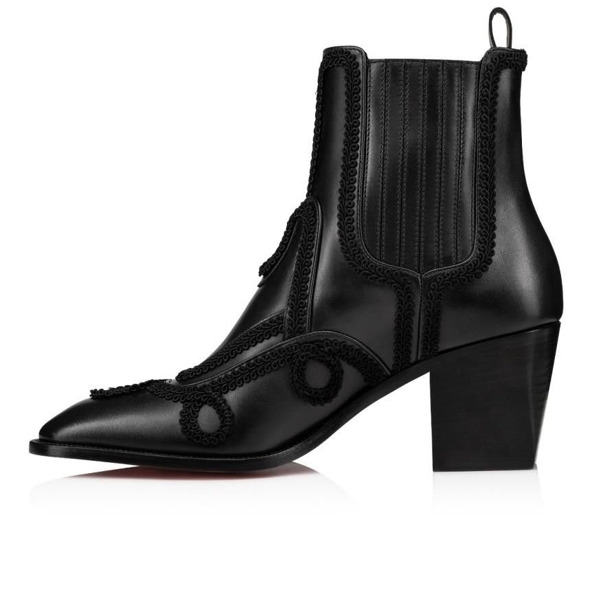 Christian Louboutin o1s1wg110924 Sailor Rosalio 70 Calf Boots in Black Size US 11 / EU 44 - 4 Thumbnail