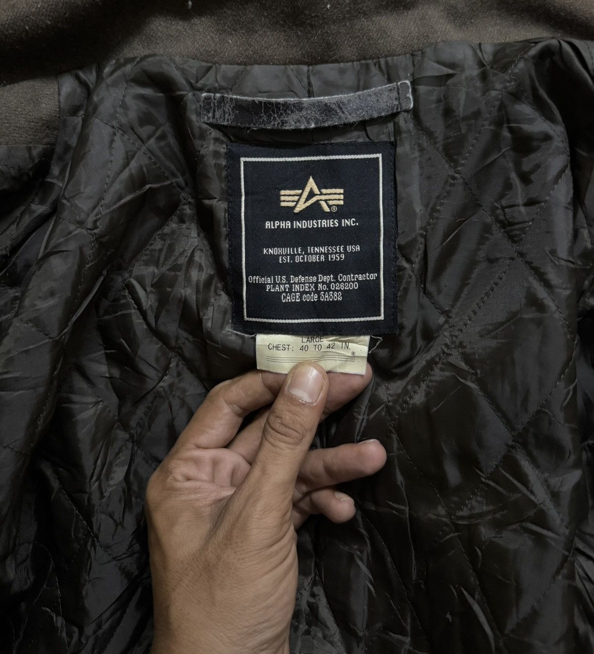 Alpha Industries Vintage Wool Jacket ALPHA INDUSTRIES INC Size US L / EU 52-54 / 3 - 5 Thumbnail