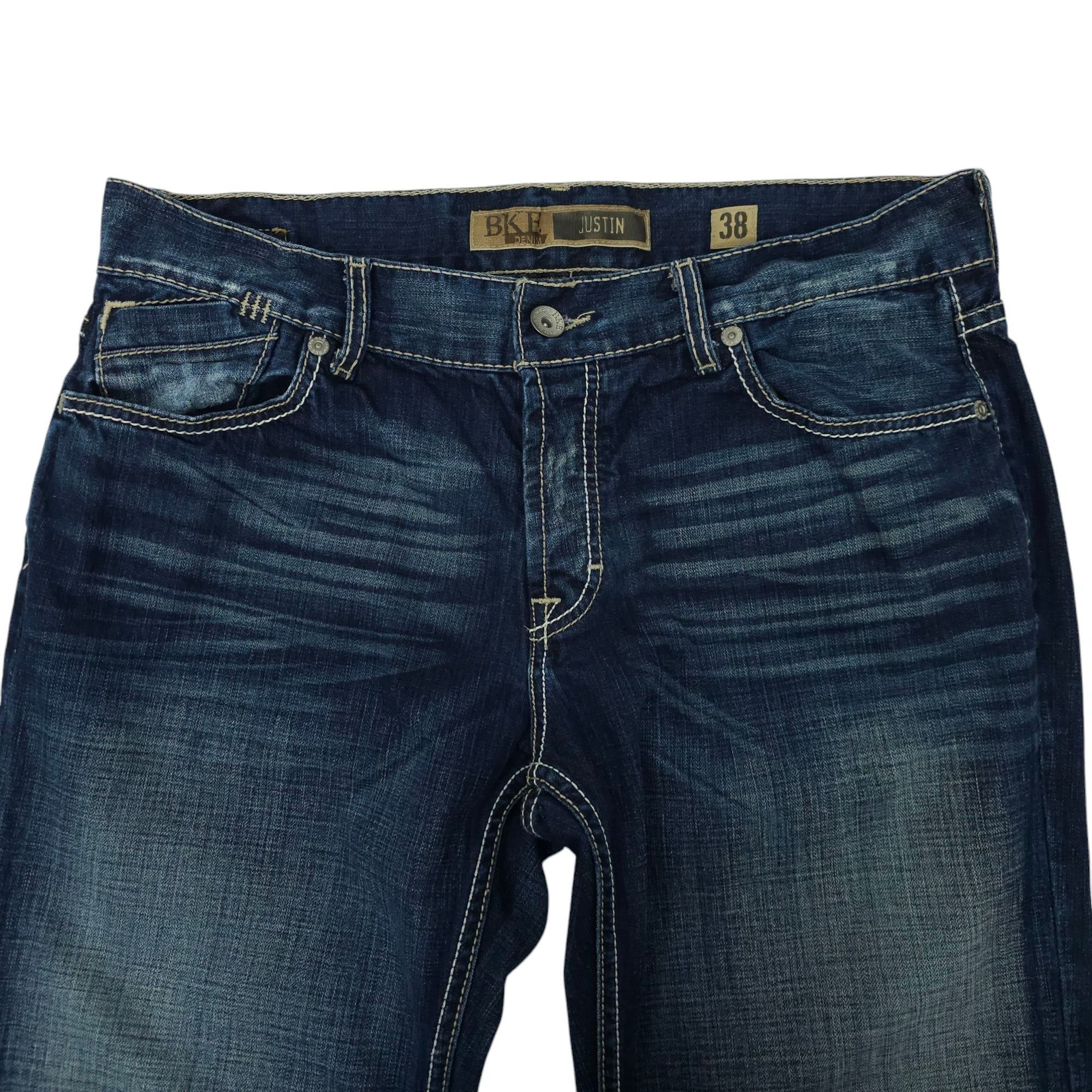 BKE BKE Justin Button Fly Jeans Mens Size 38x32.5" Distressed Size US 38 / EU 54 - 9 Thumbnail