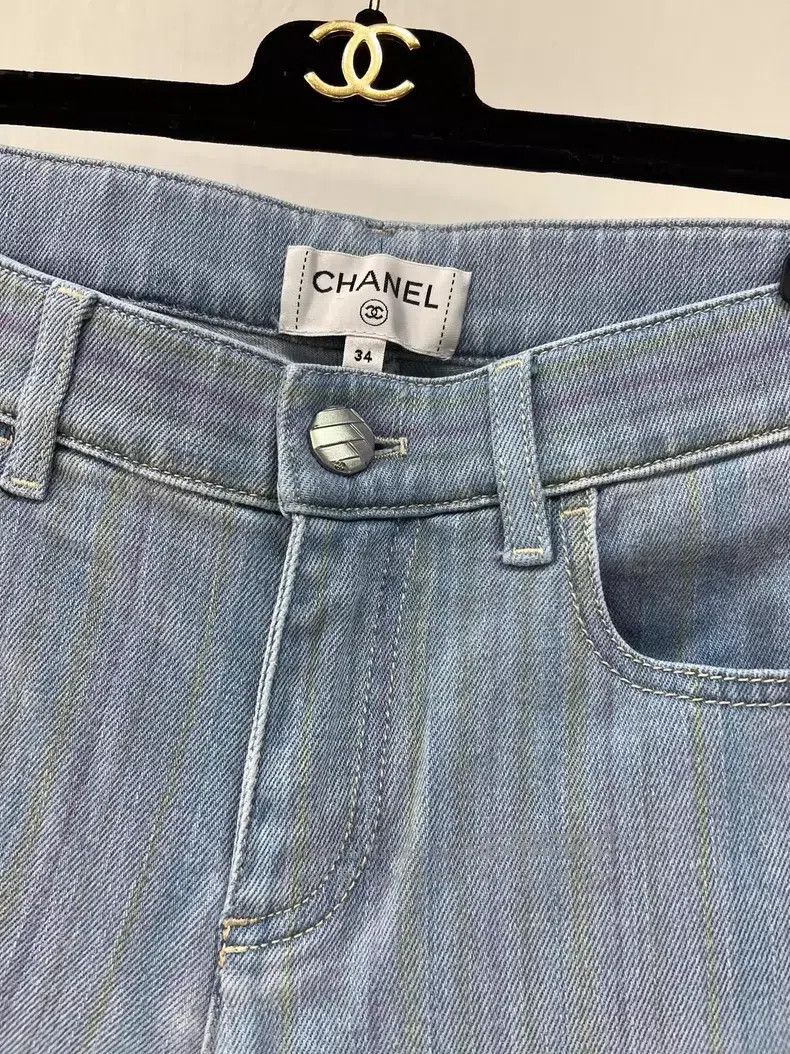 Chanel Chanel Colourful vertical striped jeans Size 42" / US 20 - 3 Thumbnail