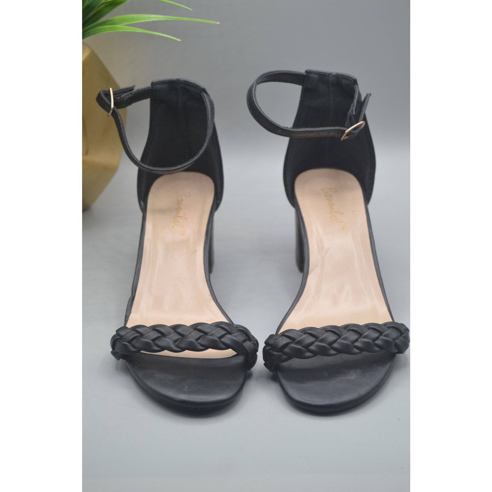 Other Black Size 7 BonnieBell Short Heels With Adjustable Strap Size US 7 / IT 37 - 2 Thumbnail