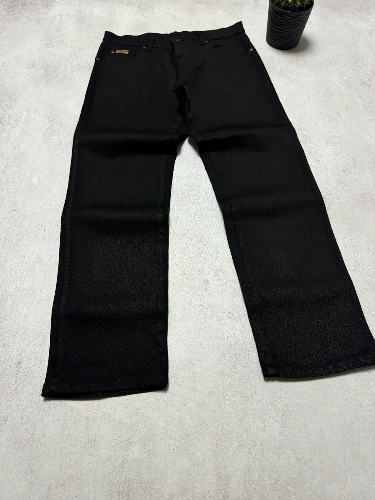 Vintage × Wrangler Vintage Wrangler Jeans Denim Pants Black Straight Baggy 90s Size US 32 / EU 48 - 6 Thumbnail