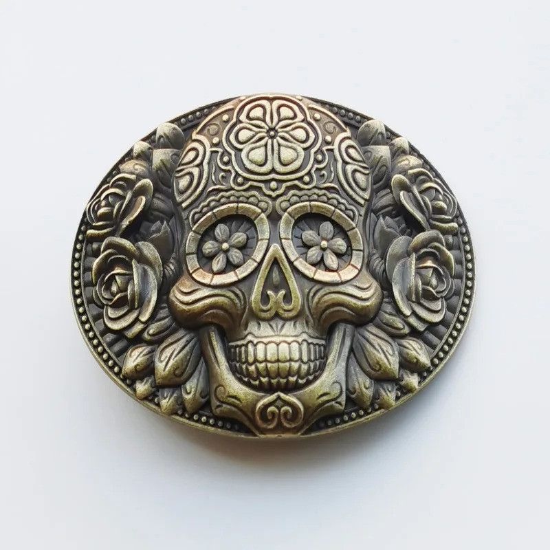 Vintage Vintage Skull Belt Buckle Size ONE SIZE - 1 Thumbnail