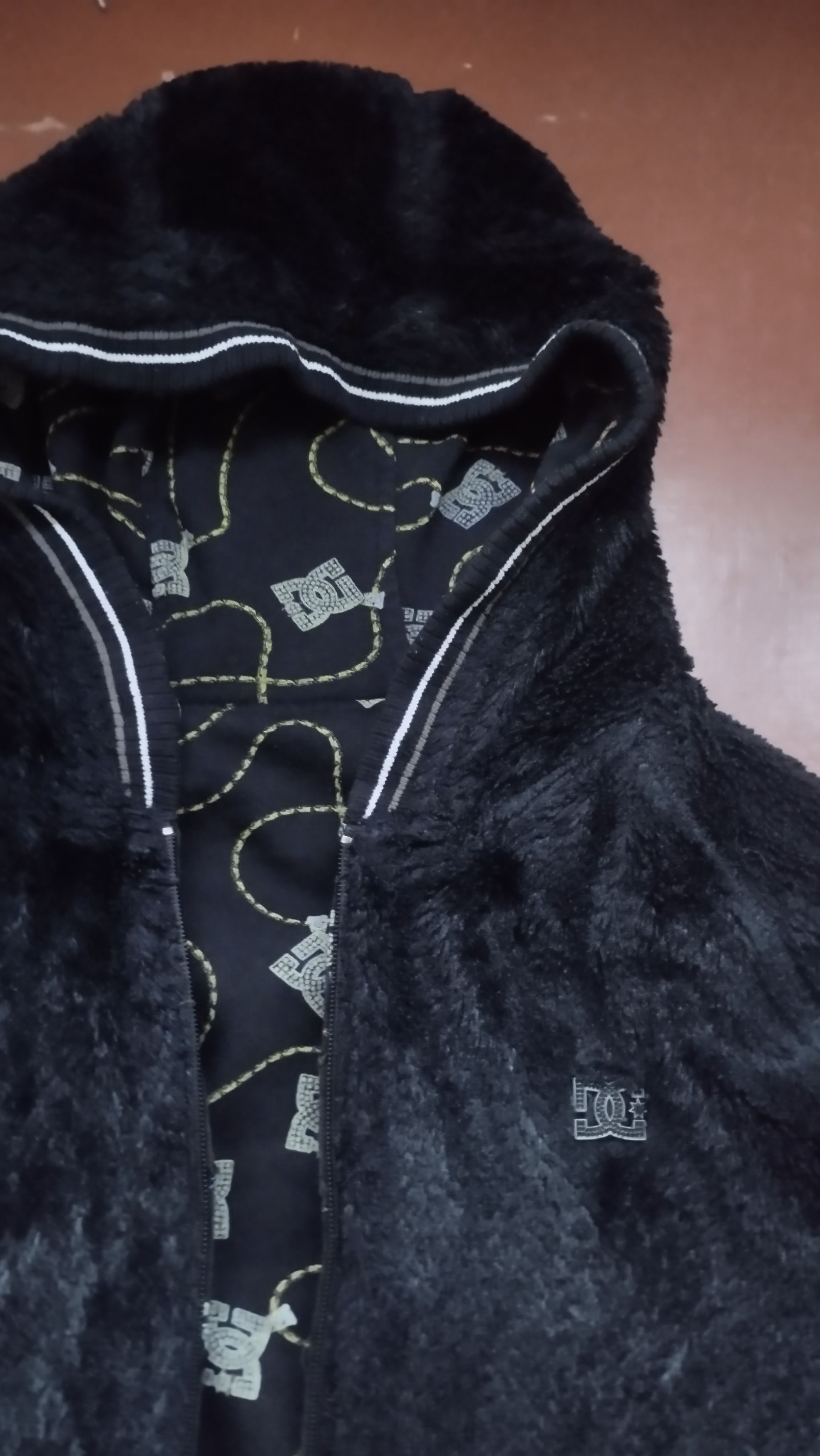 DC × Vintage RARE Vintage Y2K Rap Double Sided DC Hoodie Monogram Sherpa Size US L / EU 52-54 / 3 - 2 Thumbnail