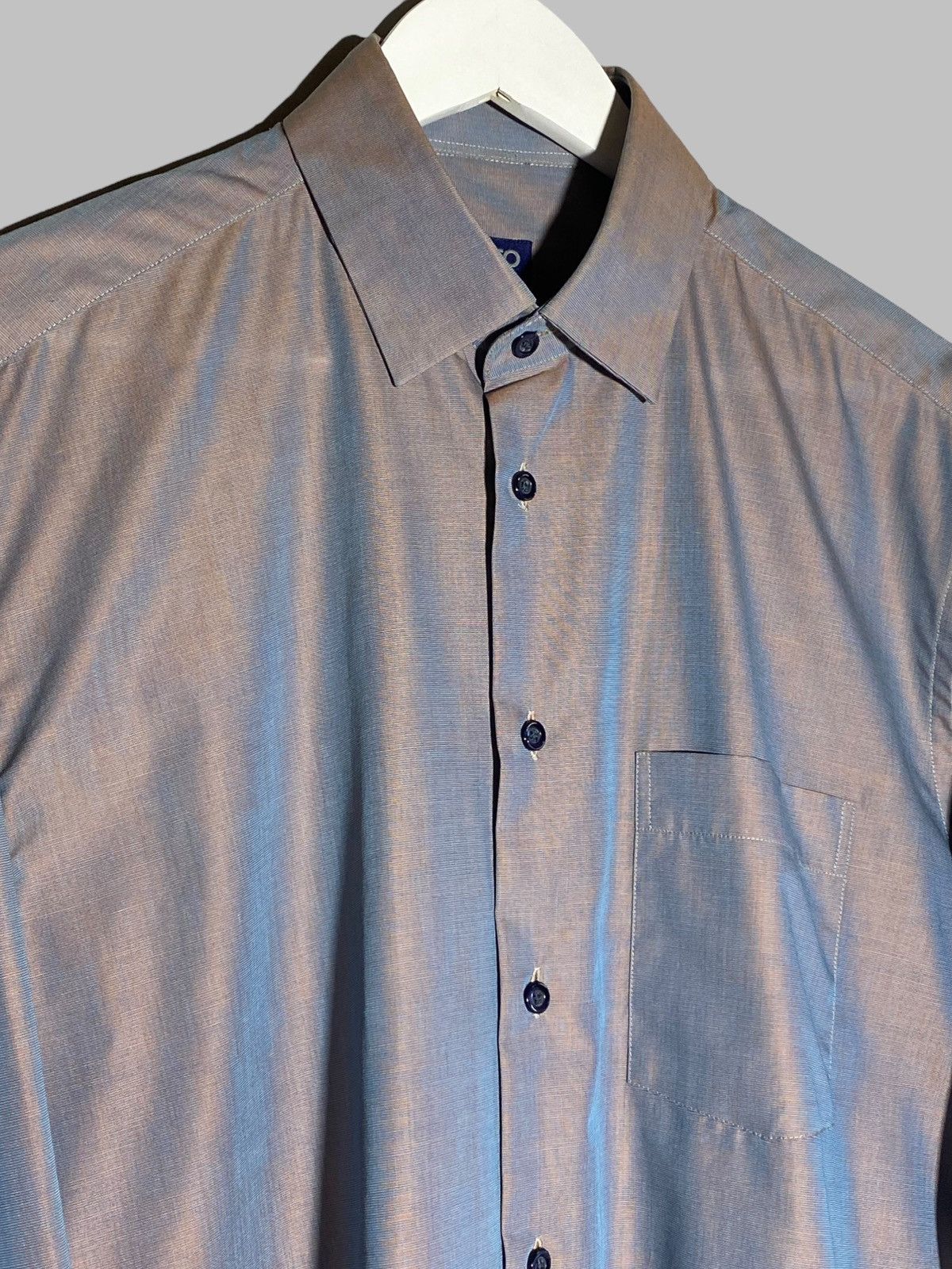 Kenzo Vintage Kenzo Homme Shimmer Two Tone Button Up Shirt Rare Size US M / EU 48-50 / 2 - 3 Thumbnail