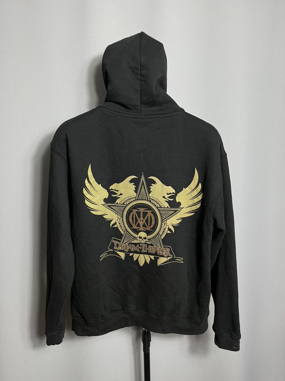 Fruit Of The Loom Dream Theater 2011 Skull Hoodie Black Rock Mens Full Zip Size US M / EU 48-50 / 2 - 1 Thumbnail