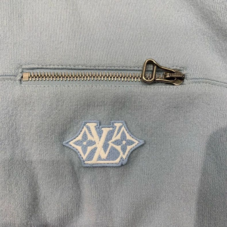 Louis Vuitton LOUIS VUITTON Haze Blue Zip Hoodie Jacket Size US S / EU 44-46 / 1 - 9 Thumbnail