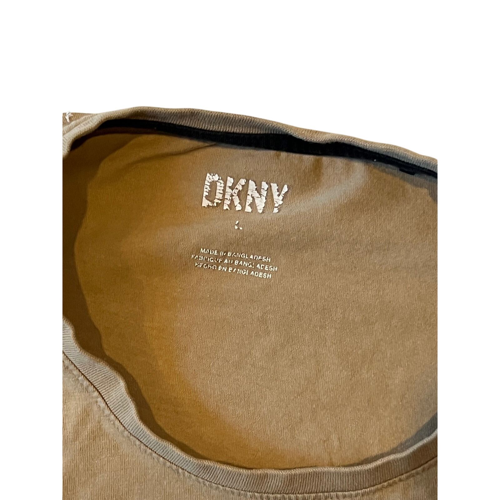 DKNY DKNY New York Beige T-Shirt Mens L Size US L / EU 52-54 / 3 - 3 Thumbnail