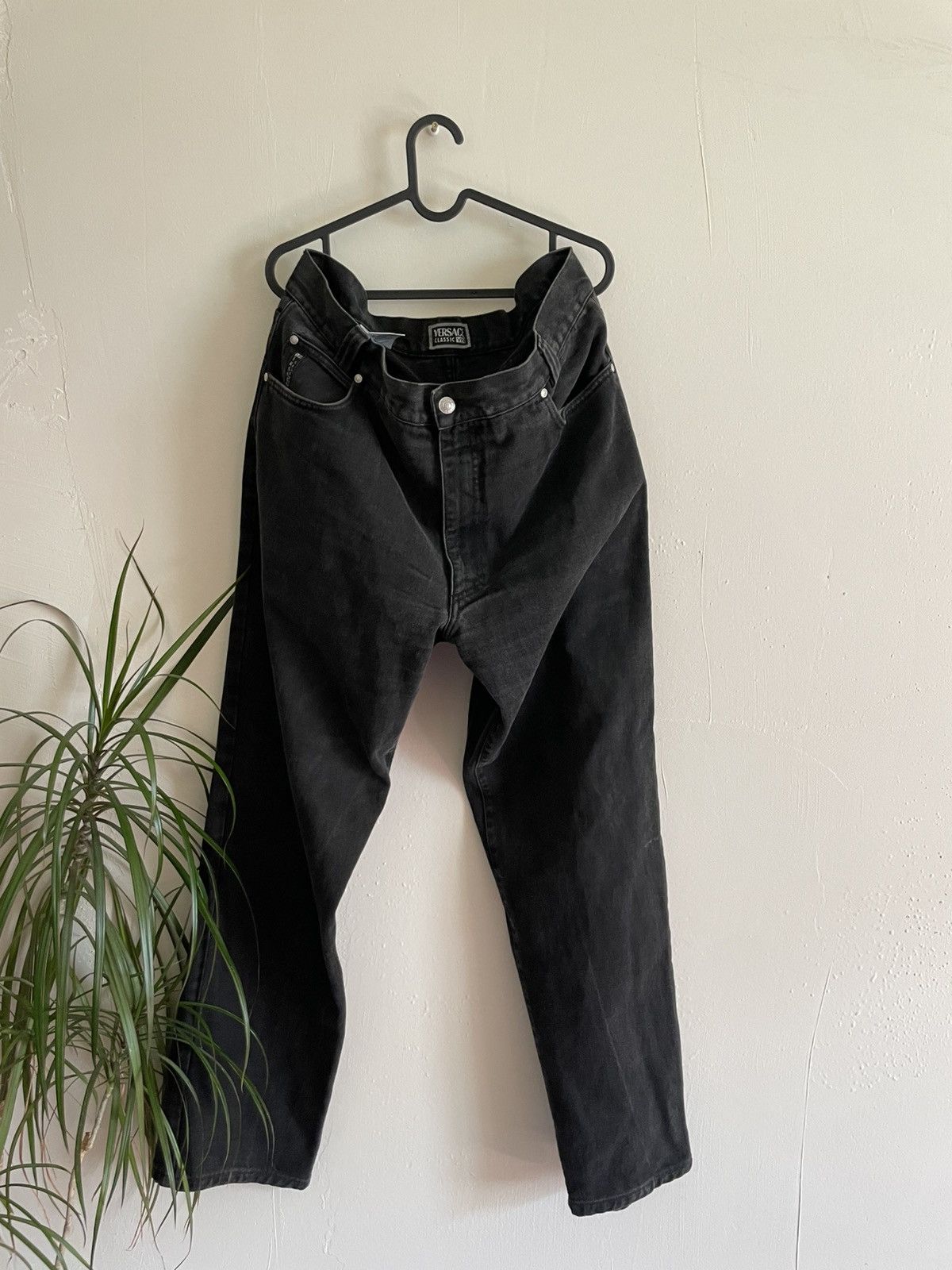 Versace × Versace Jeans Couture × Vintage Vintage 90s Versace Classic V2 Logo Jeans Pants Size US 40 / EU 56 - 3 Thumbnail