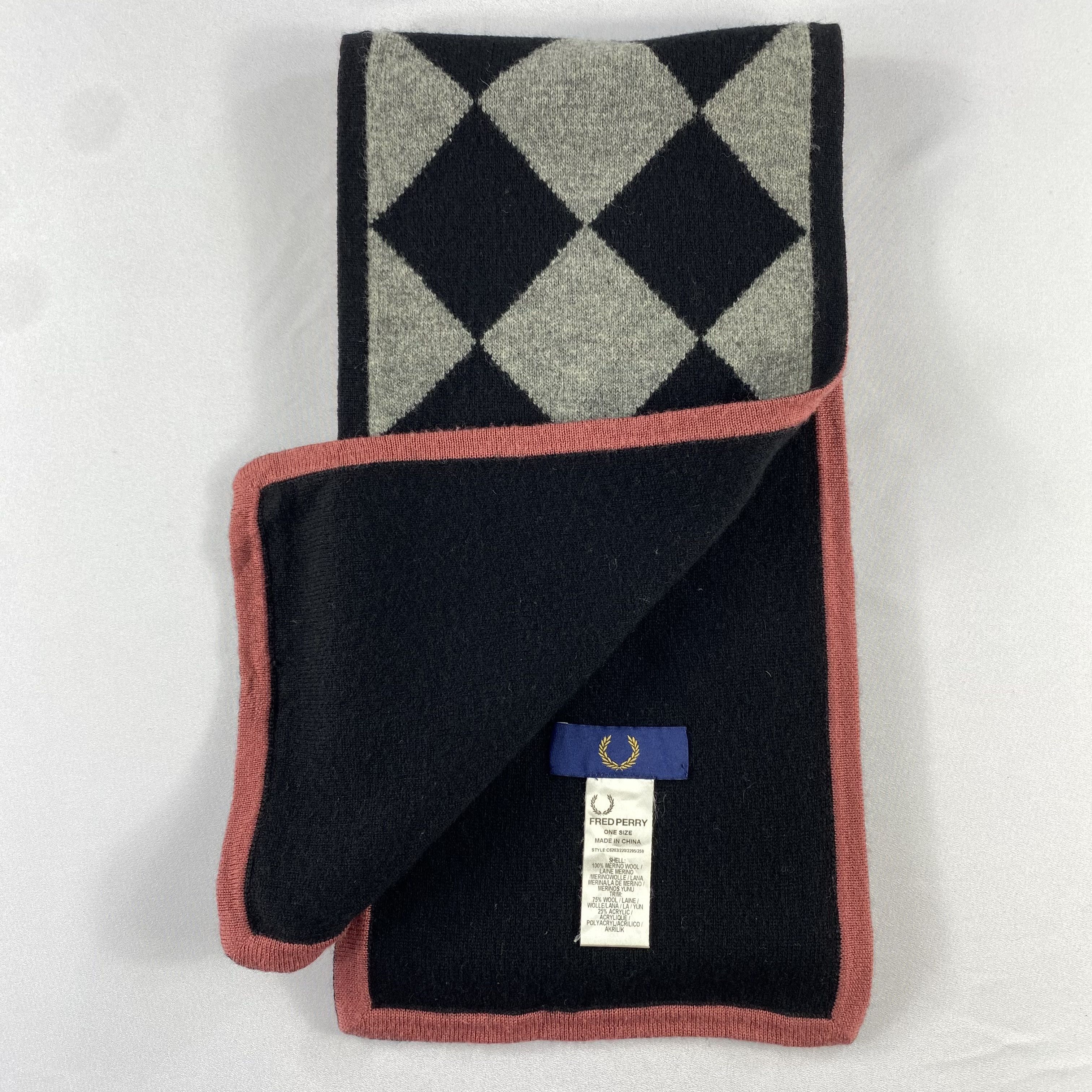 Fred Perry Fred Perry Scarf Neck Wrap Wool Muffler Size ONE SIZE - 4 Thumbnail