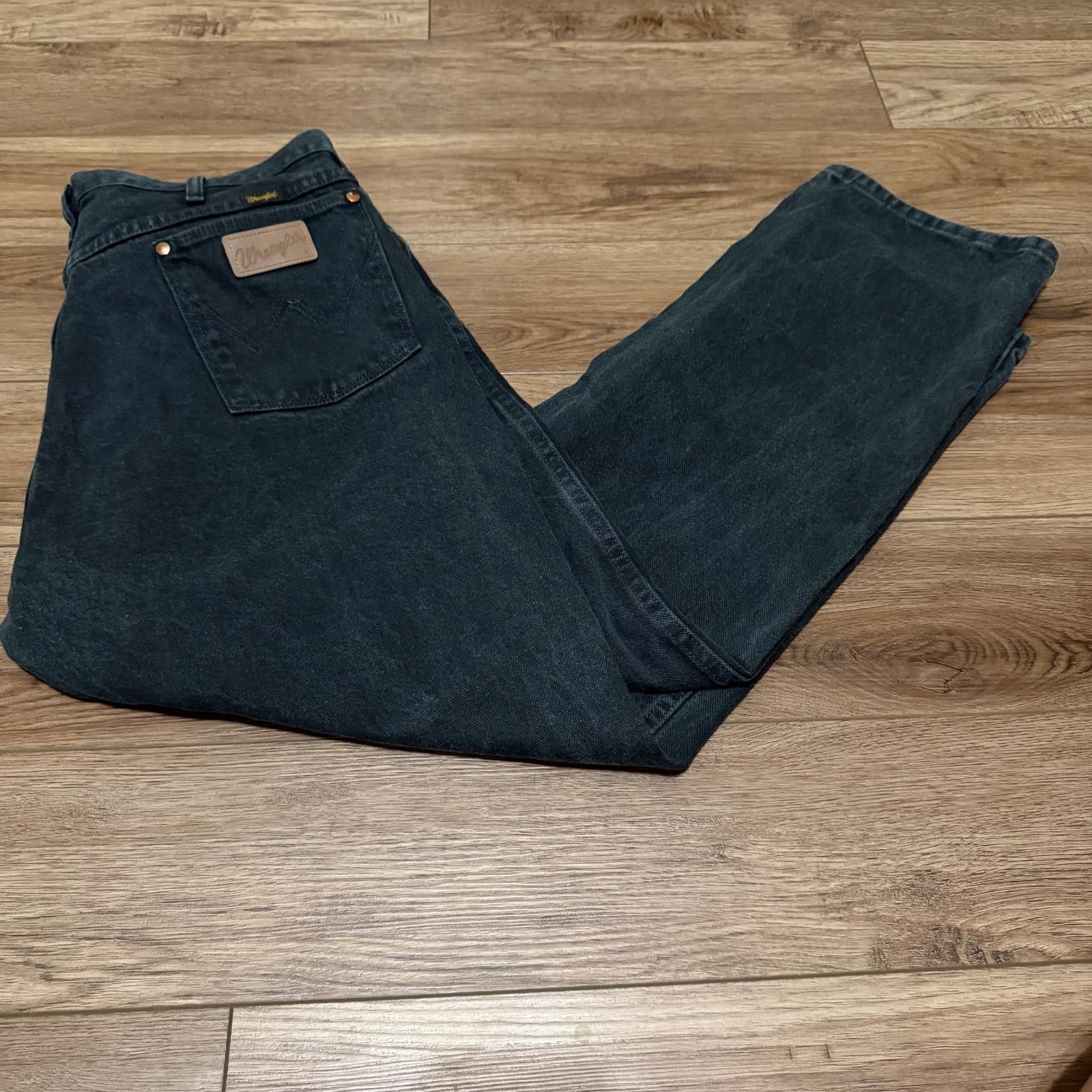 Wrangler Vintage Wrangler Western Cowboy Green Jeans 40x30 90s Size US 40 / EU 56 - 1 Thumbnail