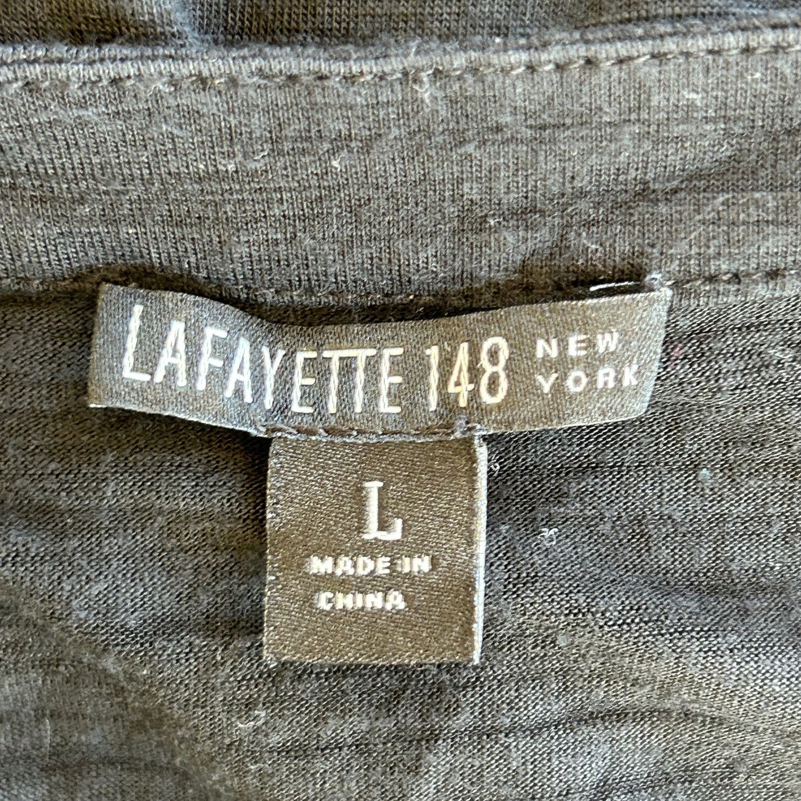 Lafayette 148 Lafayette 148 Top Large Black Minimalist Quiet Luxury Basics Size L / US 10 / IT 46 - 14 Thumbnail