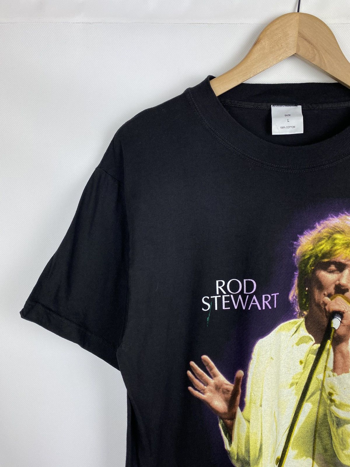 Band Tees Rod Stewart vintage 1993 A Scanner In The Works tour t Shirt Size US L / EU 52-54 / 3 - 5 Thumbnail