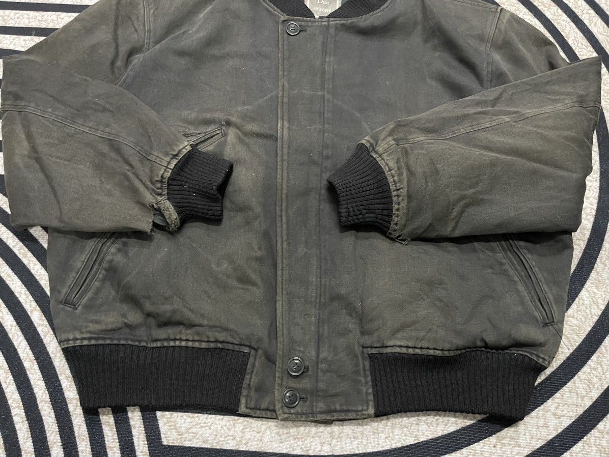 Christian Dior Monsieur 90s CHRISTIAN DIOR MONSIEUR DISTRESSED FLIGHT JACKET COTTON Size US L / EU 52-54 / 3 - 10 Thumbnail