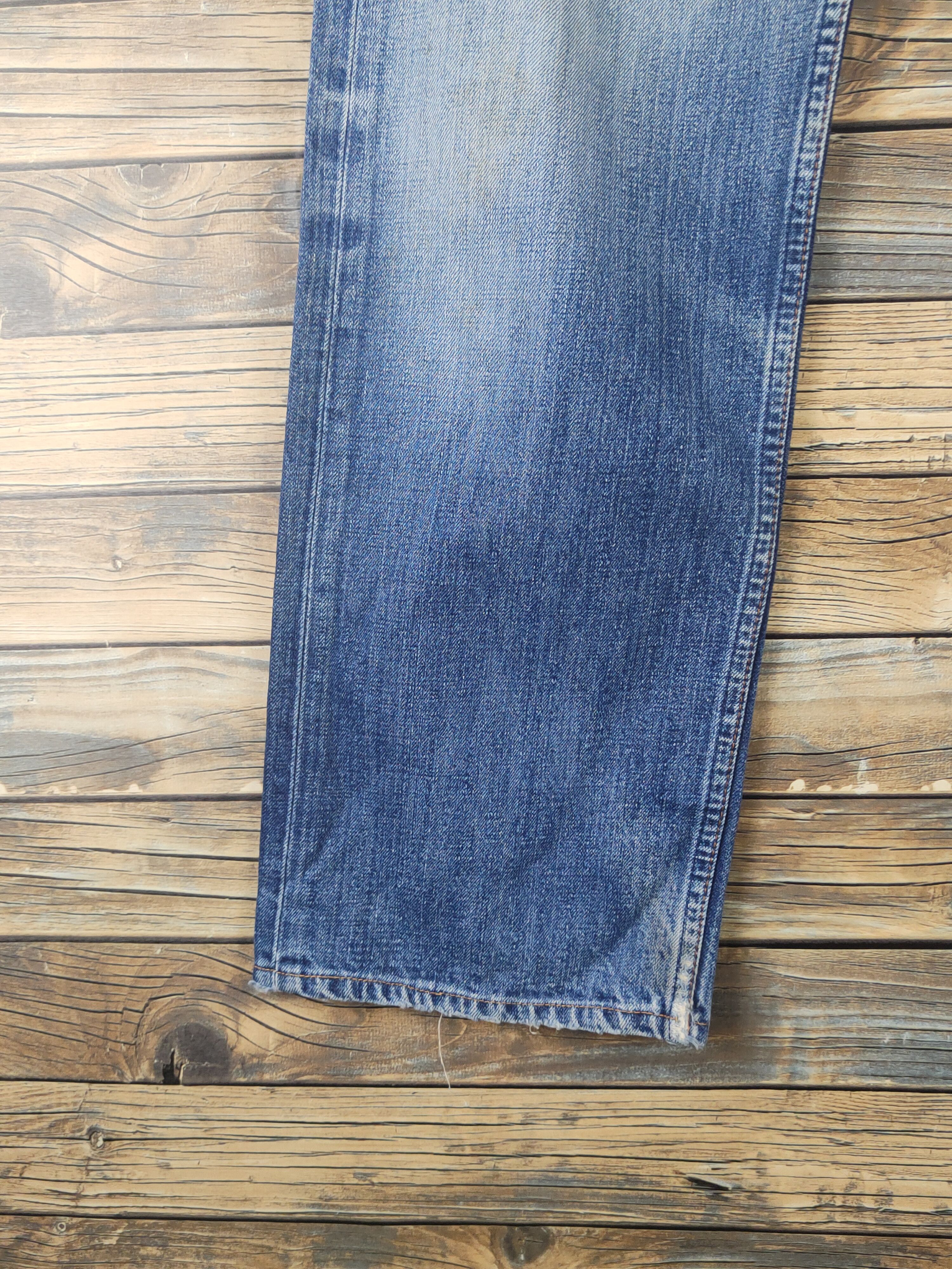 Levi's DL 503 Levi's Blue Distressed Ripped Denim Jeans #1639 Size US 30 / EU 46 - 4 Thumbnail