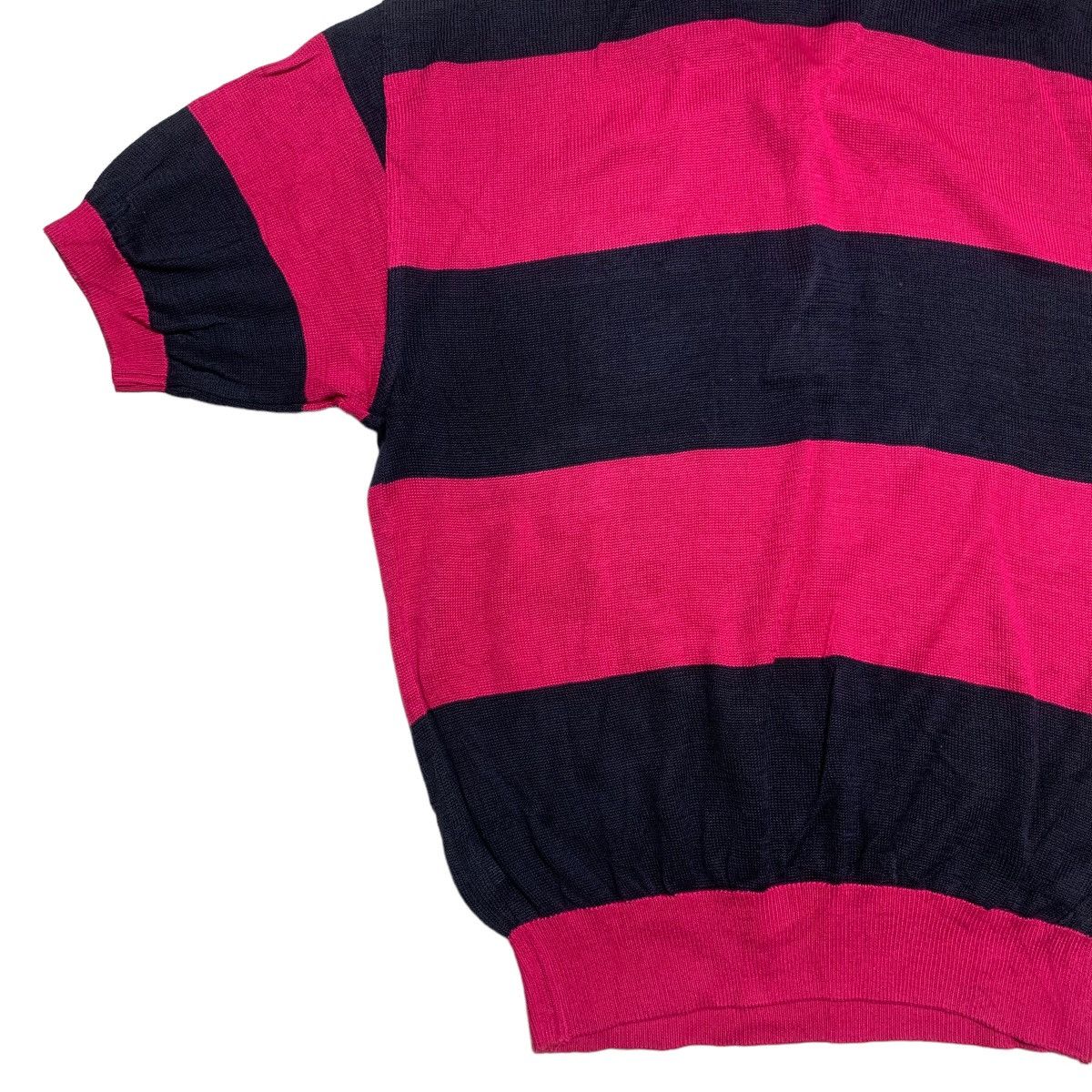 Hardy Amies Hardy Amies Sport Stripe Knitwear Polo Tee Size US L / EU 52-54 / 3 - 8 Thumbnail