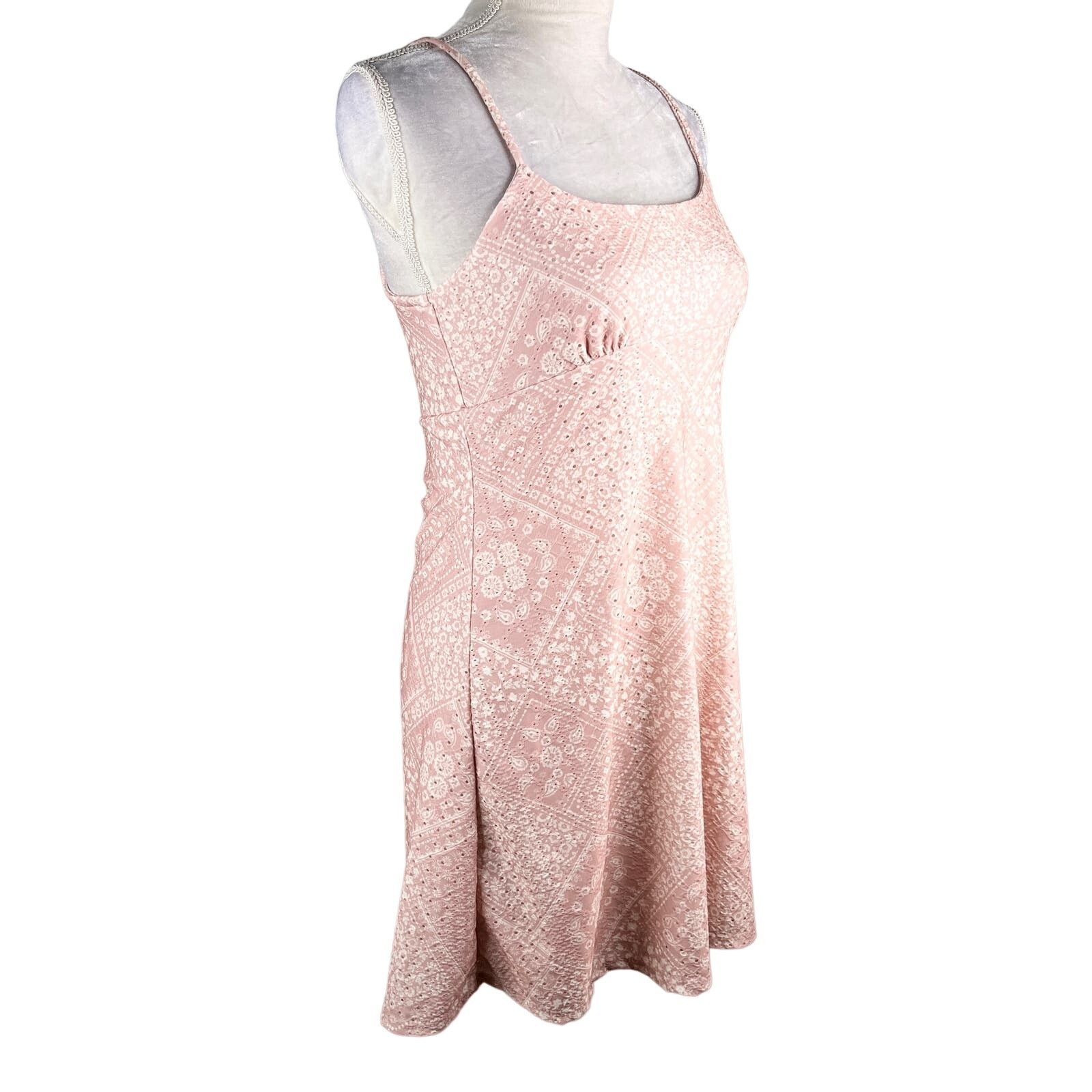 Other Altar'd State Dress M Pink Cream Adjustable Straps Mini Size M / US 6-8 / IT 42-44 - 9 Thumbnail