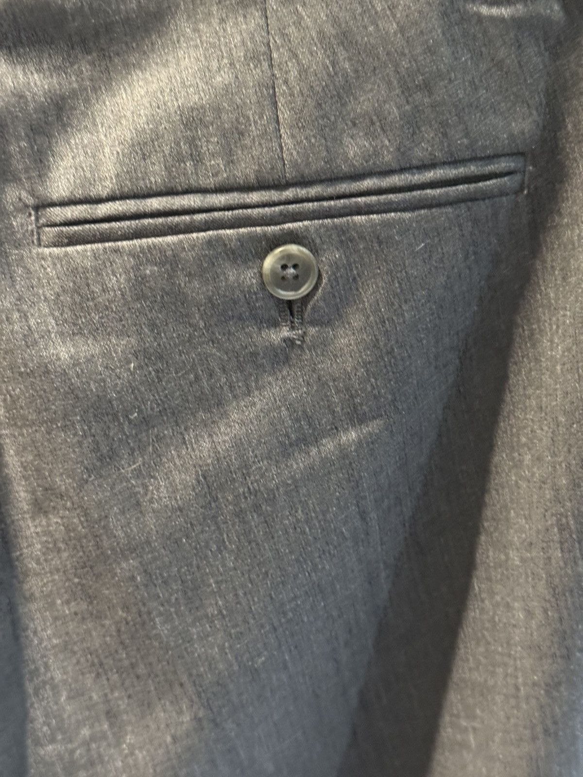 Calvin Klein Calvin Klein Dark Grey Slacks Dress Pants 30 x 30 Button Size US 30 / EU 46 - 4 Thumbnail