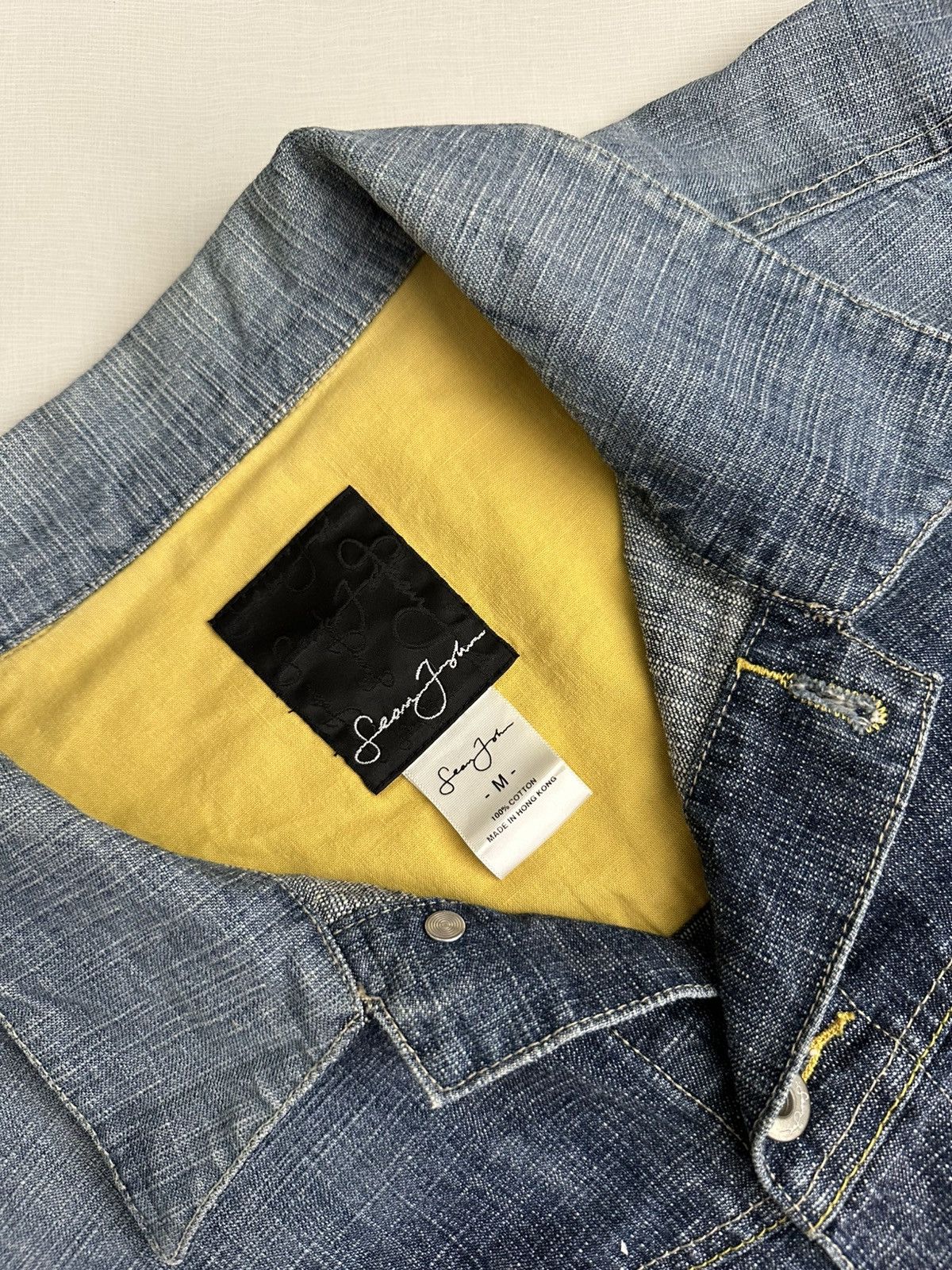 Sean John × Vintage Vintage 90s Y2K Sean Jean Denim Jacket Size US M / EU 48-50 / 2 - 4 Thumbnail
