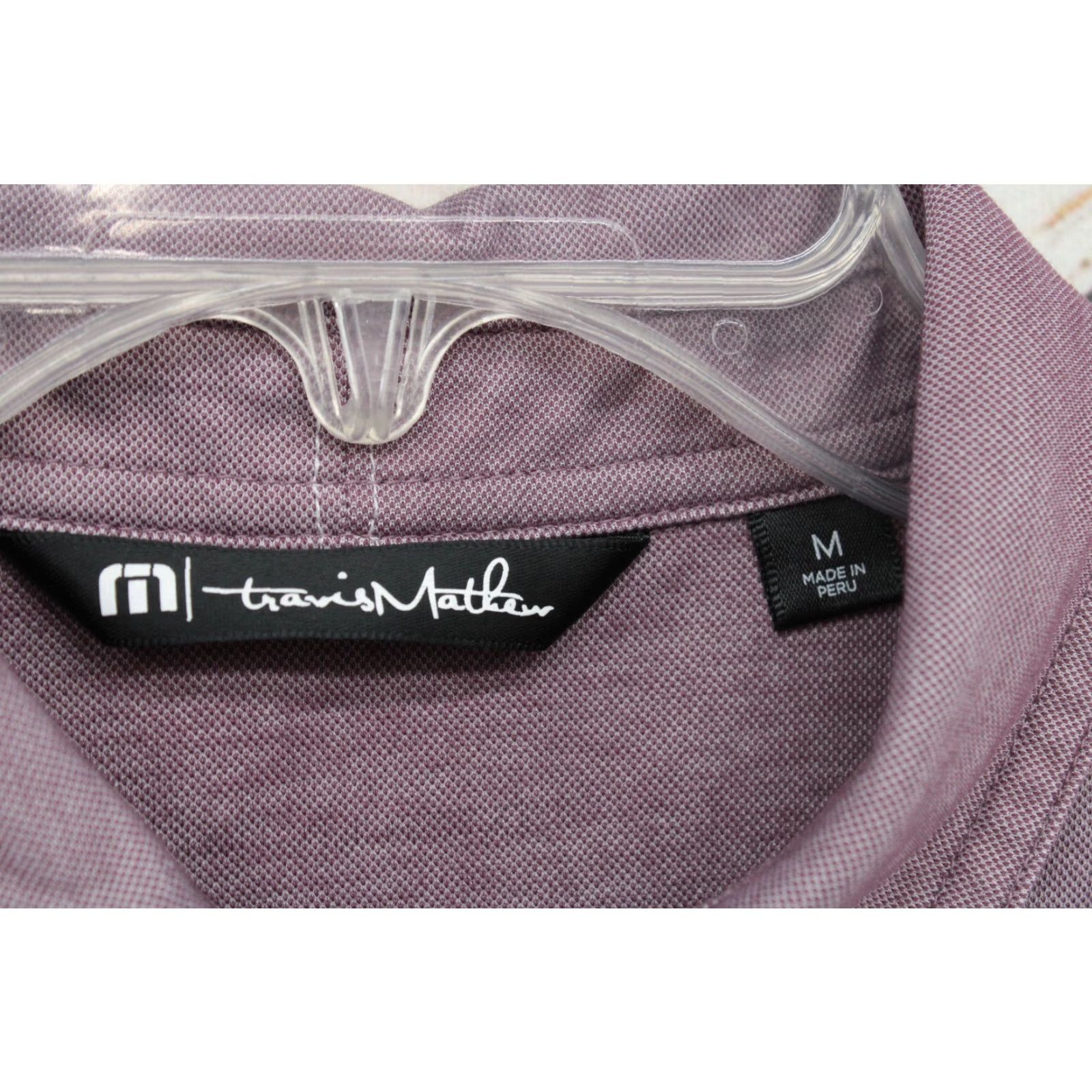TravisMathew Travis Mathew Polo Shirt Men's M Purple Golf Short Sleeve Country Club Par Shirt Size US M / EU 48-50 / 2 - 5 Thumbnail
