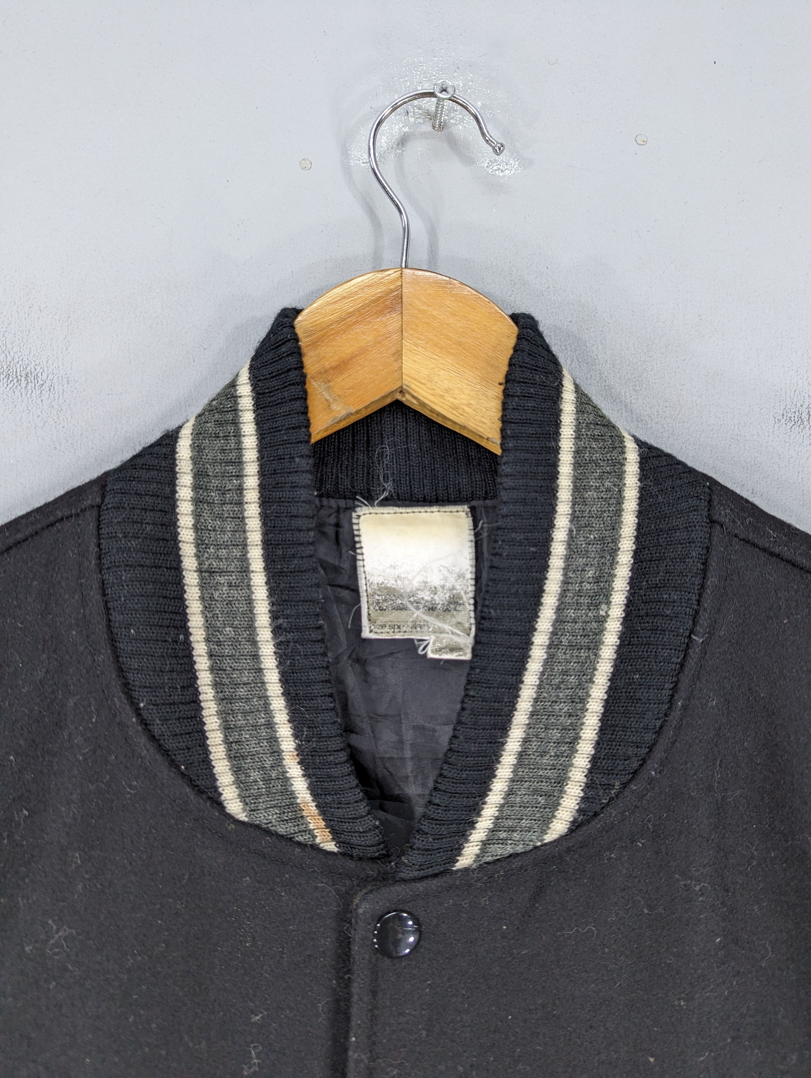 Japanese Brand 🔥RARE🔥Vintage Breathex Mathafooka Wool Varsity Jacket Size US XL / EU 56 / 4 - 4 Thumbnail