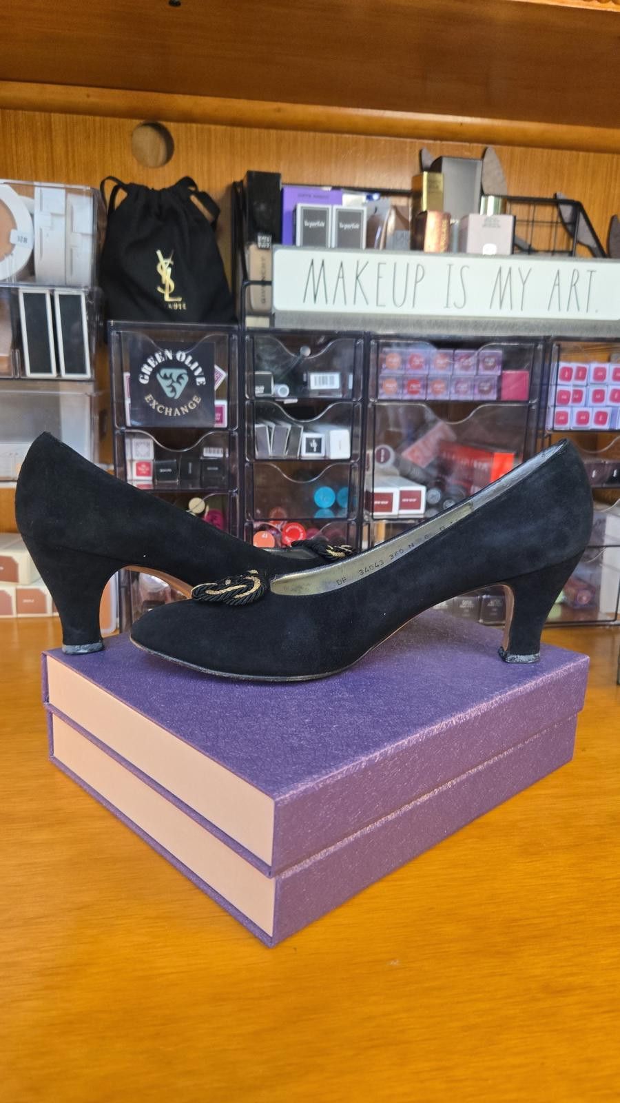 Salvatore Ferragamo ✨ Salvatore Ferragamo Black Suede Pumps ✨ Size US 6 / IT 36 - 7 Thumbnail