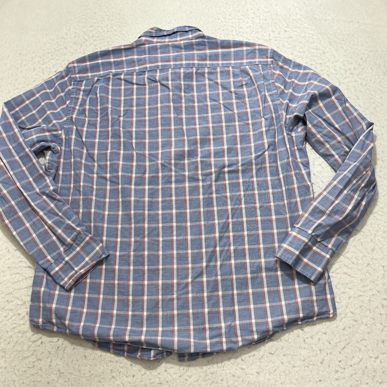 J.Crew J. Crew Blue Red White Plaid Striped Pocket Dress Shirt Size US XL / EU 56 / 4 - 10 Thumbnail