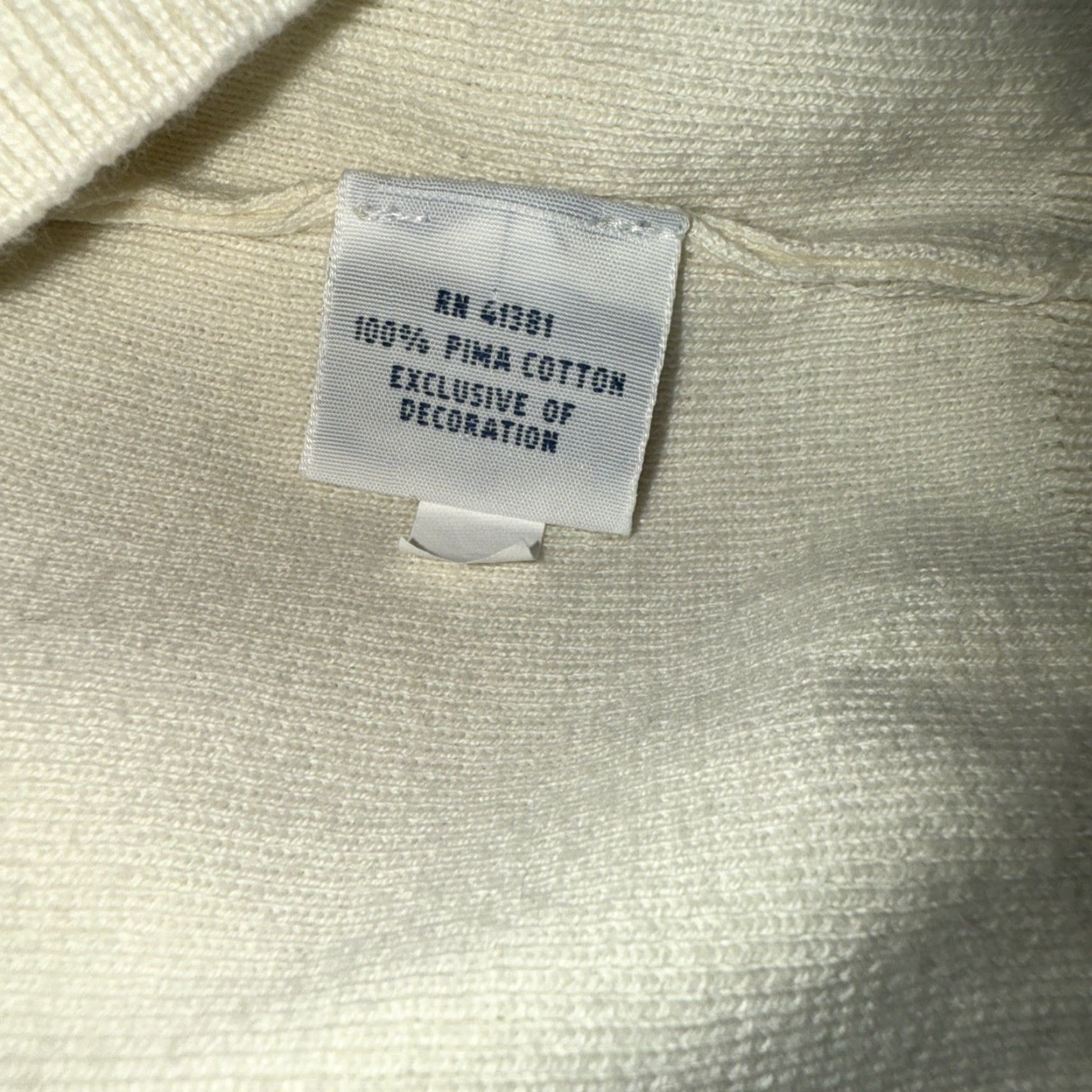 Ralph Lauren Polo Ralph Lauren Sweater Vest Sleeveless Ivory 100% Pima Cotton XL Men V-Neck Knit Casual Business Golf Size US XL / EU 56 / 4 - 5 Thumbnail