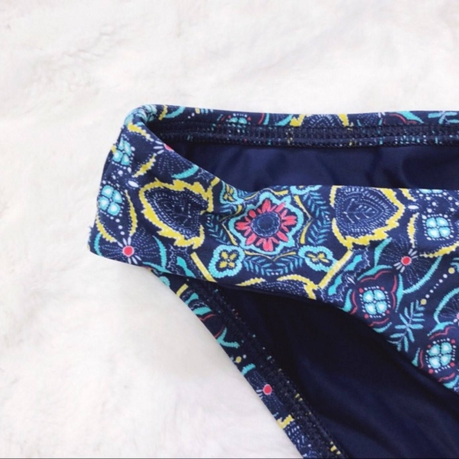 Loft LOFT Blue Beach Side Tie Hipster Bikini Bottom Size US 28 / EU 44 - 5 Thumbnail