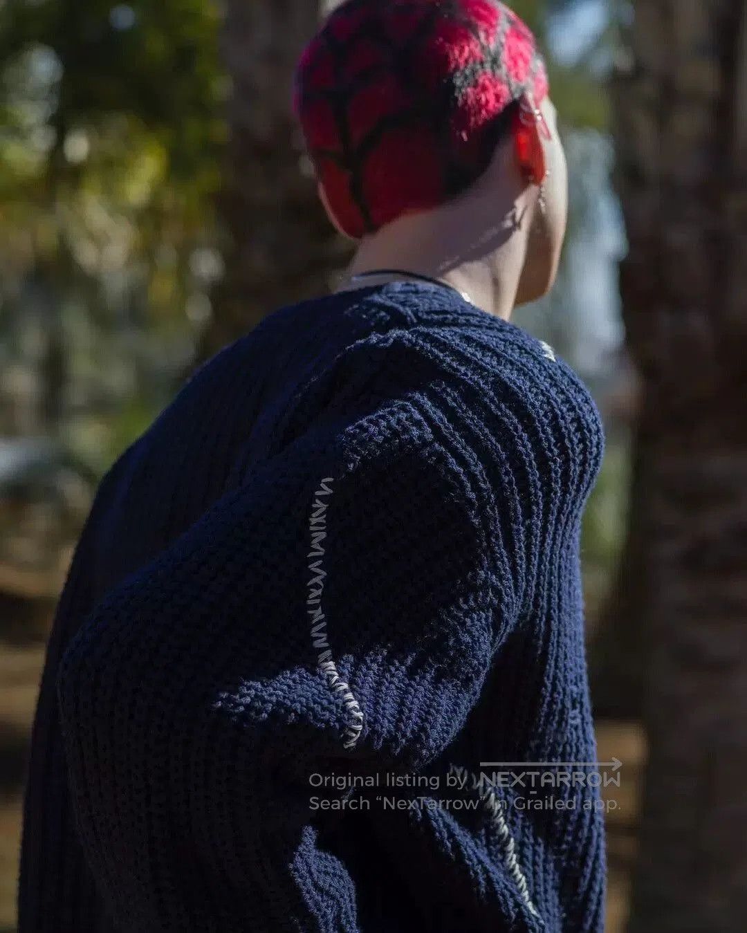 Neighborhood navy blue oversized crewneck sweater. Size US M / EU 48-50 / 2 - 9 Thumbnail