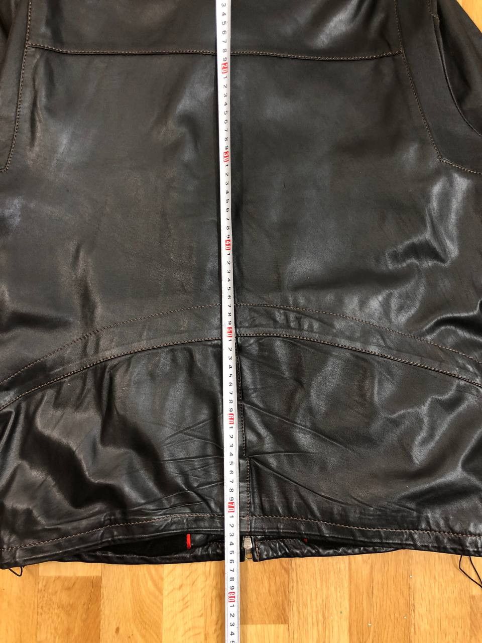 Genuine Leather 90s genuine leather gray boxy bomber jacket avant garde Size US L / EU 52-54 / 3 - 5 Thumbnail