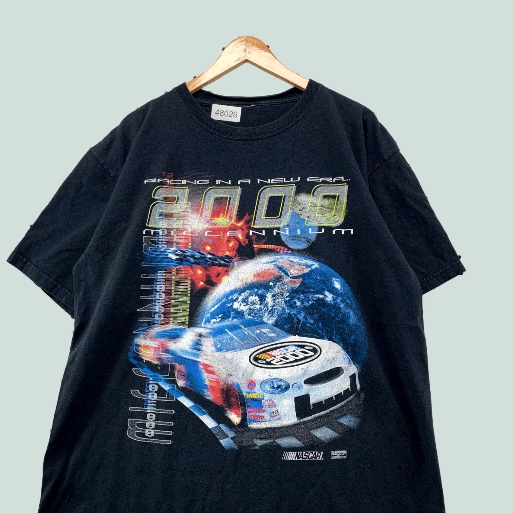 NASCAR Vintage Nascar 2000 Winston Cup Series Shirt Mens Large Black Millenium T-Shirt Size US L / EU 52-54 / 3 - 1 Thumbnail